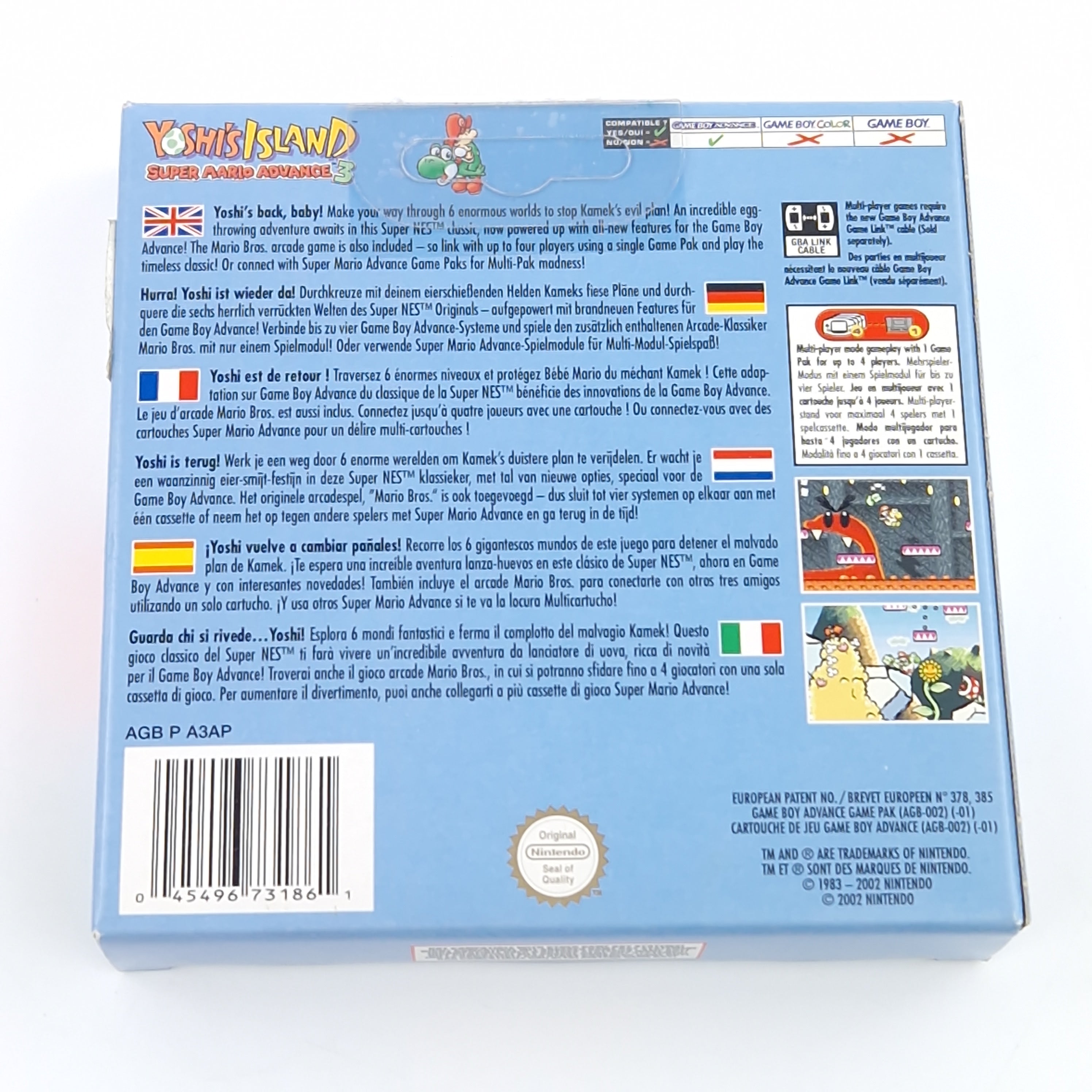 Game Boy Advance Spiel – Yoshis Island Super Mario Adv 3 OVP