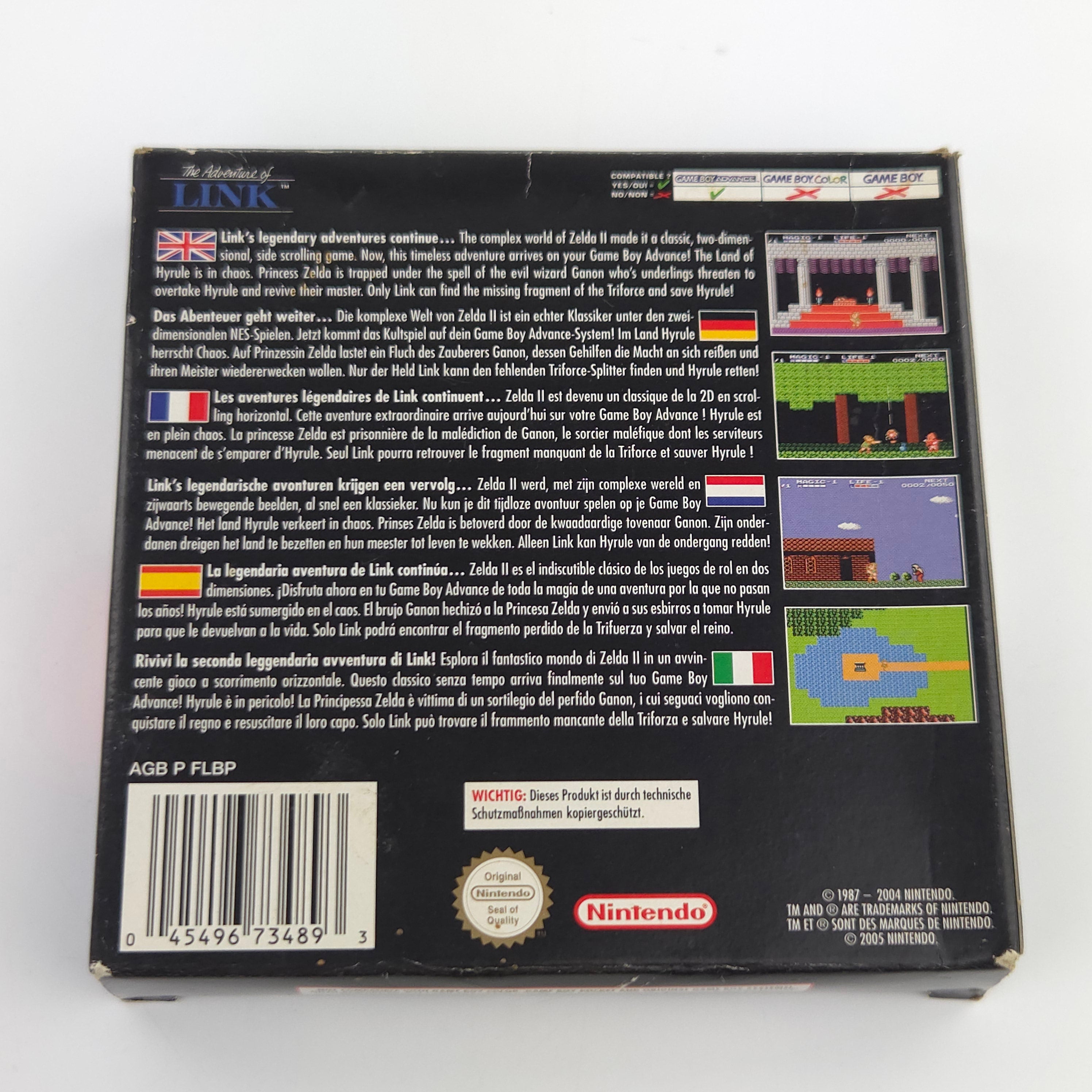 Game Boy Advance Spiel – Zelda II The Adventure of Link