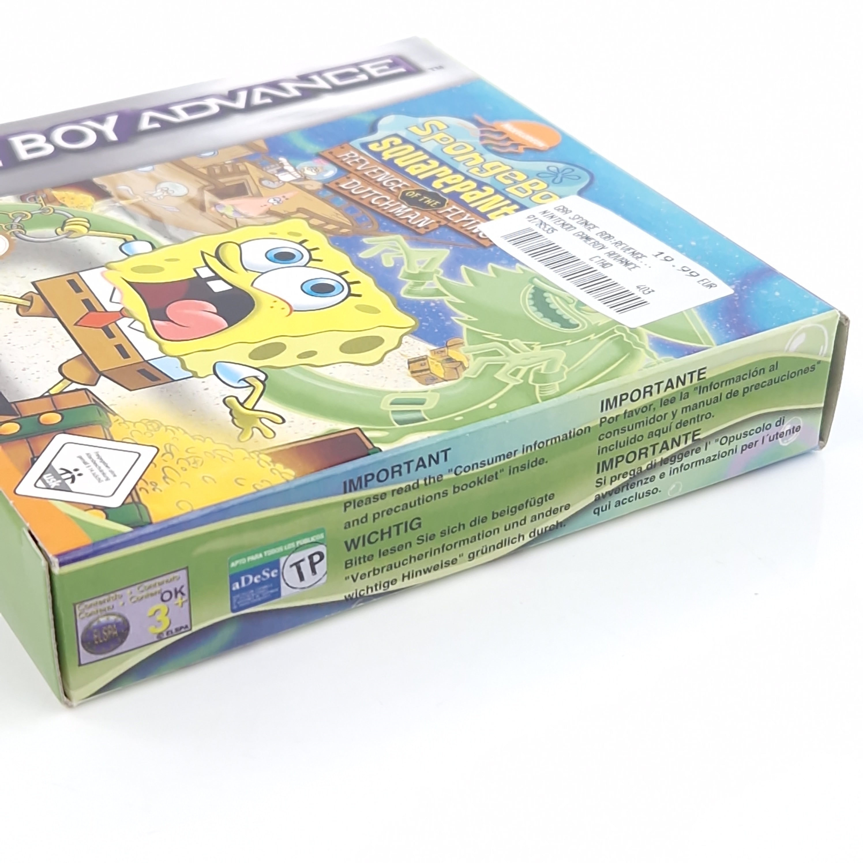 Game Boy Advance Spiel – Spongebob Revenge of the Flying Dutchman