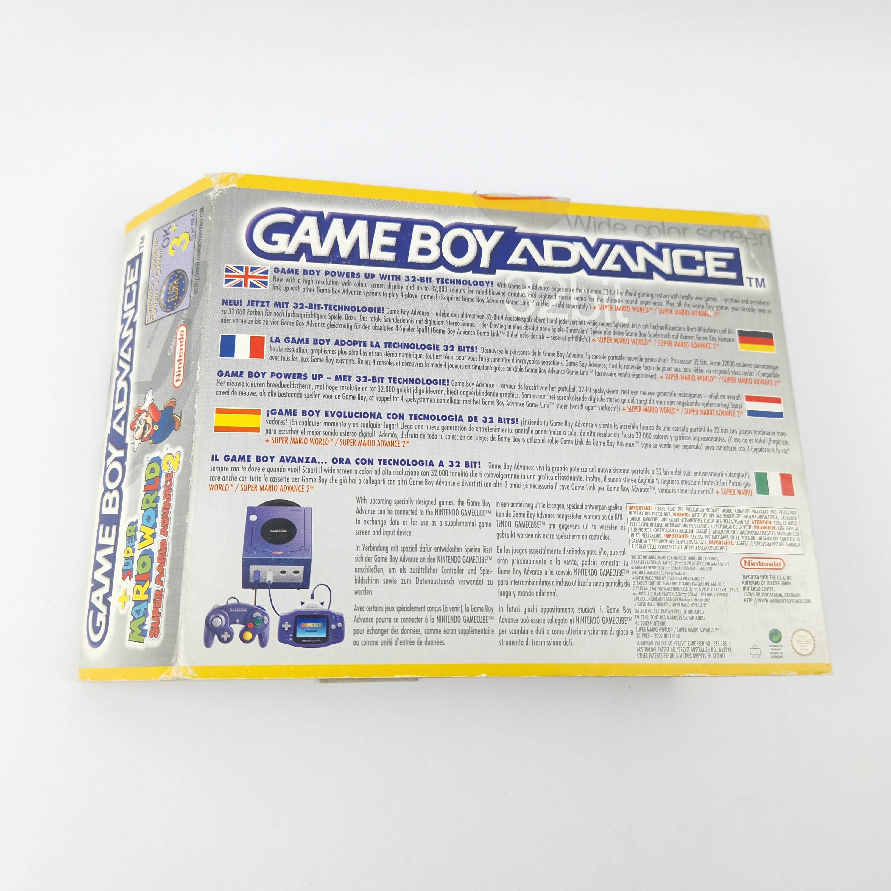 Game Boy Advance Konsole – Super Mario World Bundle OVP PAL