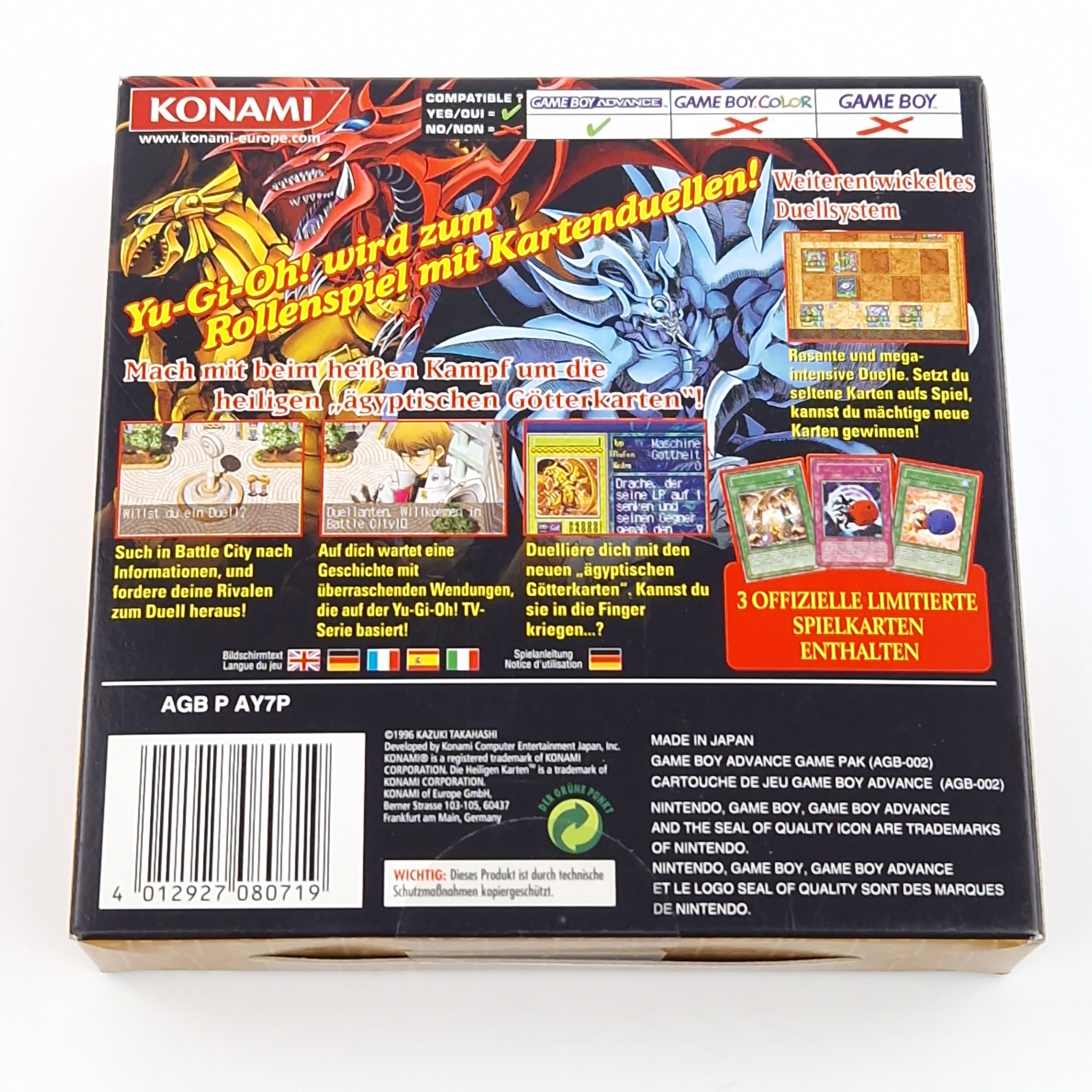 Game Boy Advance Spiel – Yu-Gi-Oh Die Heiligen Karten OVP PAL