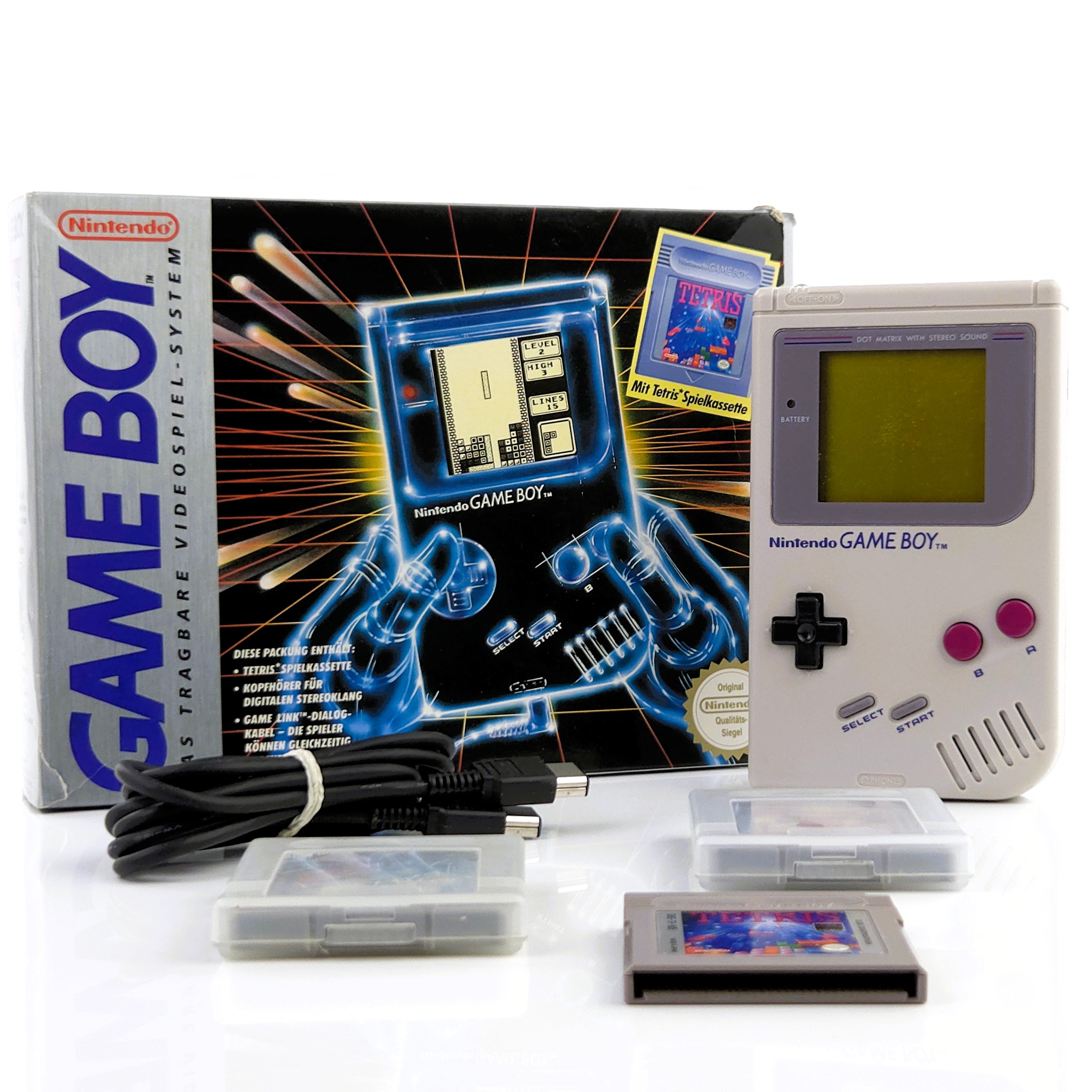 Nintendo Game Boy Konsole defekt OVP mit 3 Spielen PAL