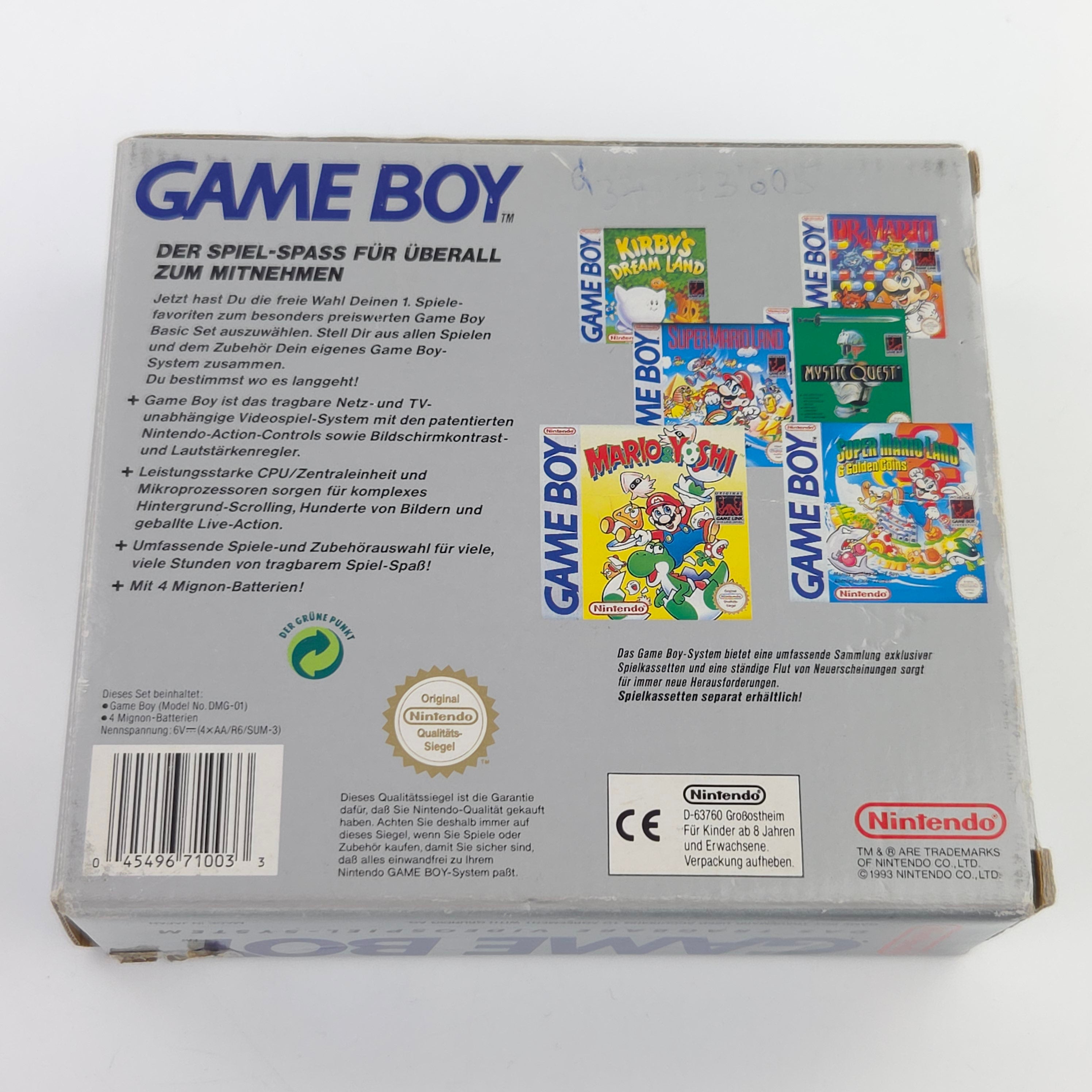 Nintendo Game Boy Konsole – Basic Set OVP teildefekt