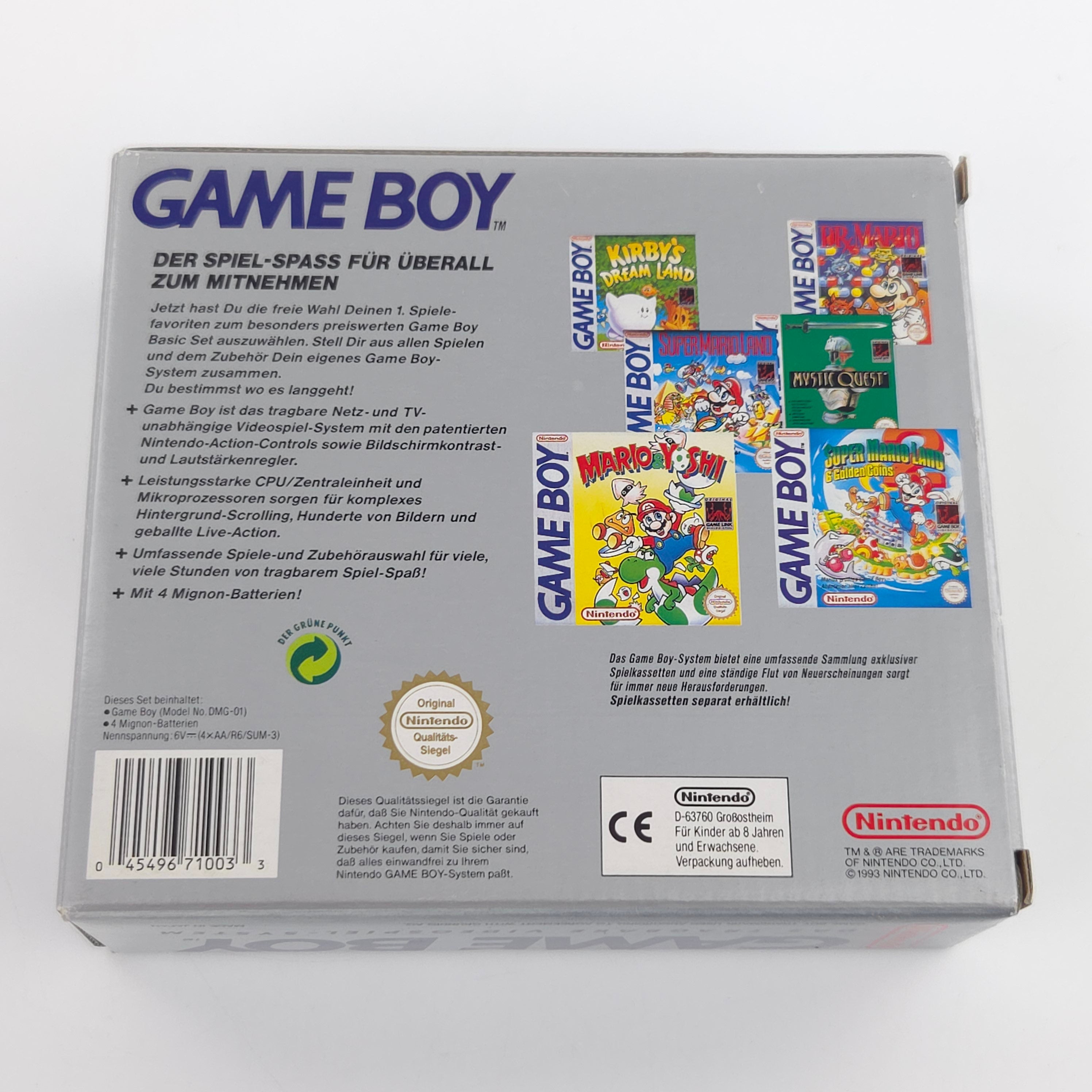 Nintendo Game Boy Konsole – Classic Basic Set OVP (PAL)