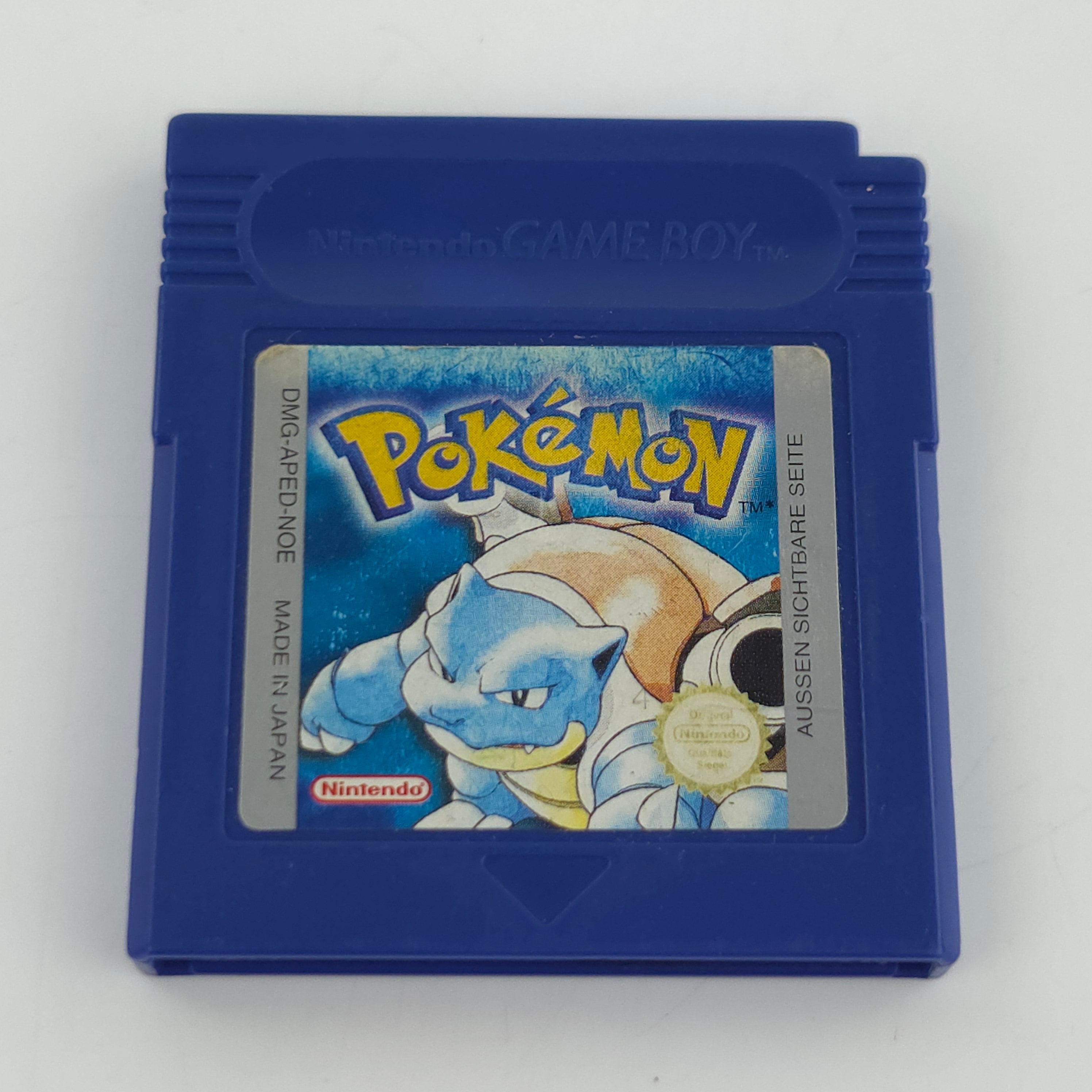 Game Boy Spiel Pokemon Blaue Edition GB Modul PAL NOE