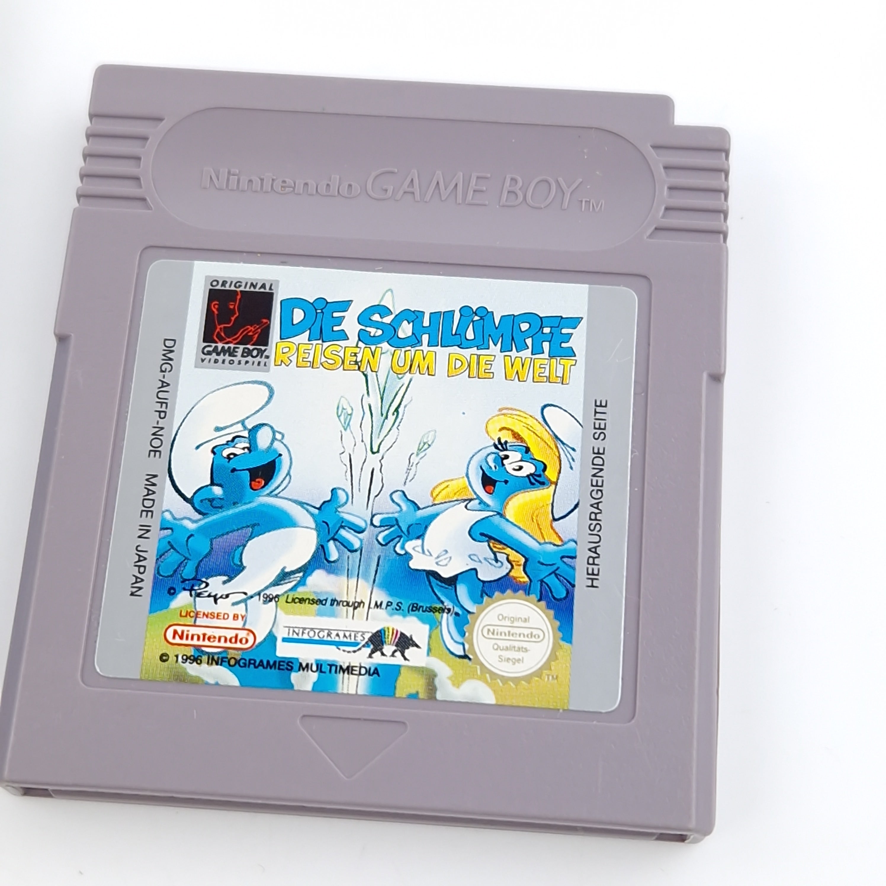 Nintendo Game Boy Spiel – Die Schlümpfe Reisen um die Welt OVP