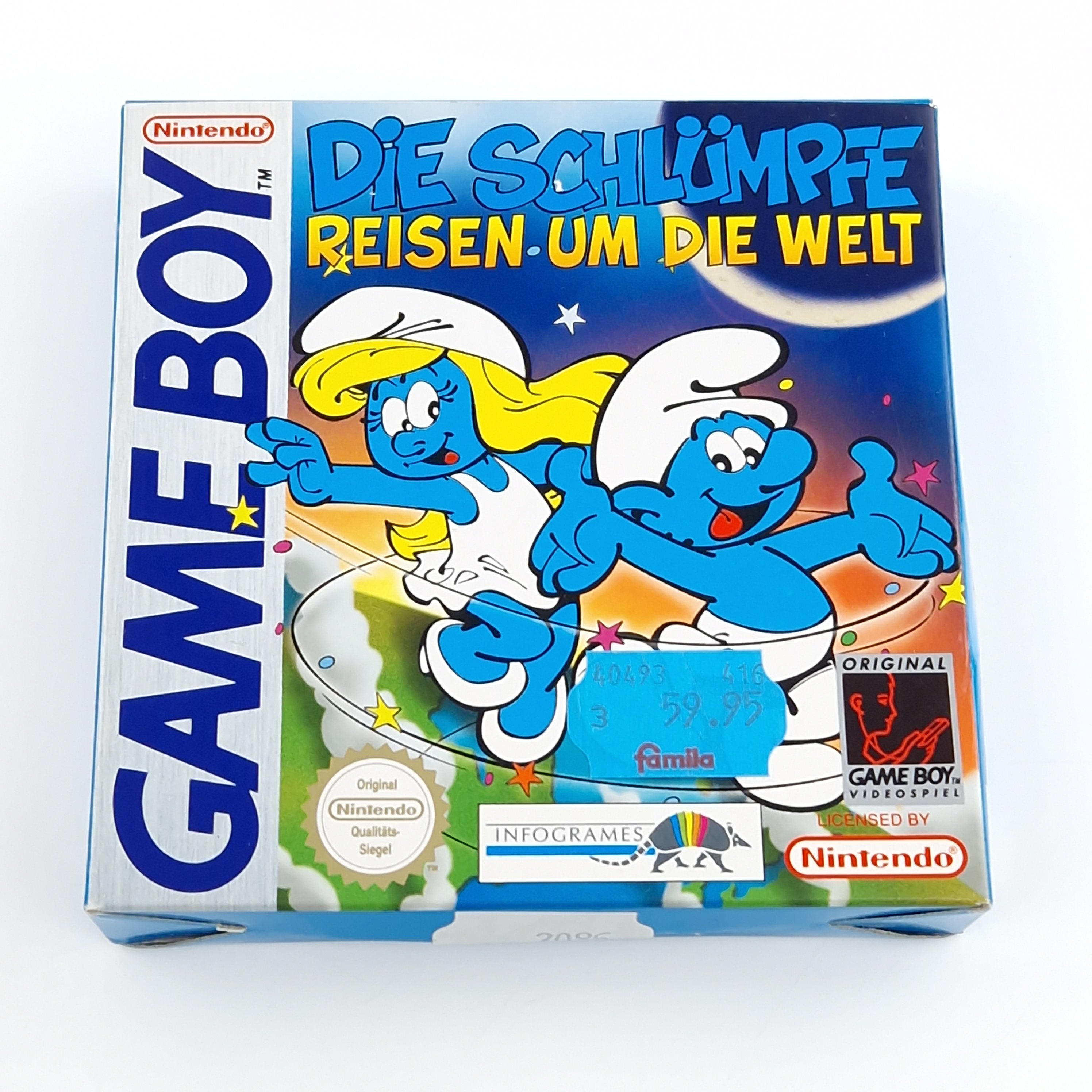 Nintendo Game Boy Spiel – Die Schlümpfe Reisen um die Welt OVP