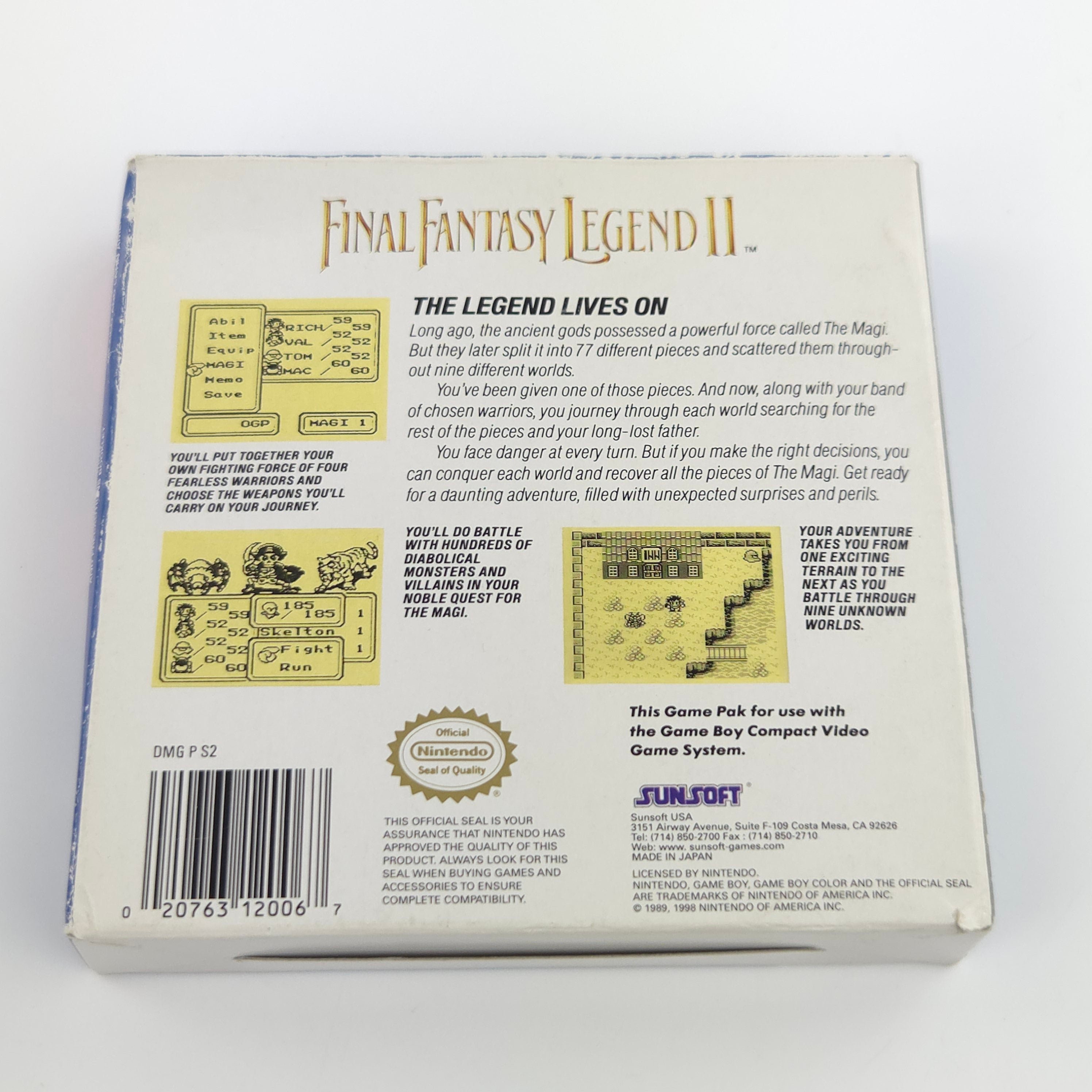 Nintendo Game Boy Spiel – Final Fantasy Legend II (OVP)