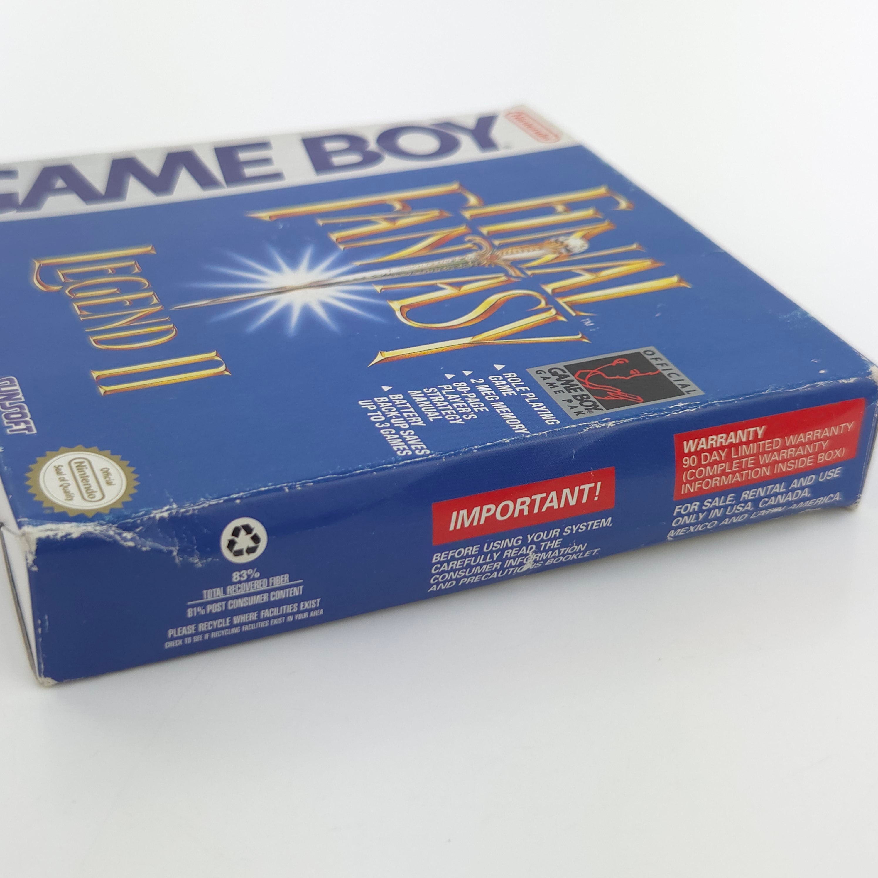 Nintendo Game Boy Spiel – Final Fantasy Legend II (OVP)