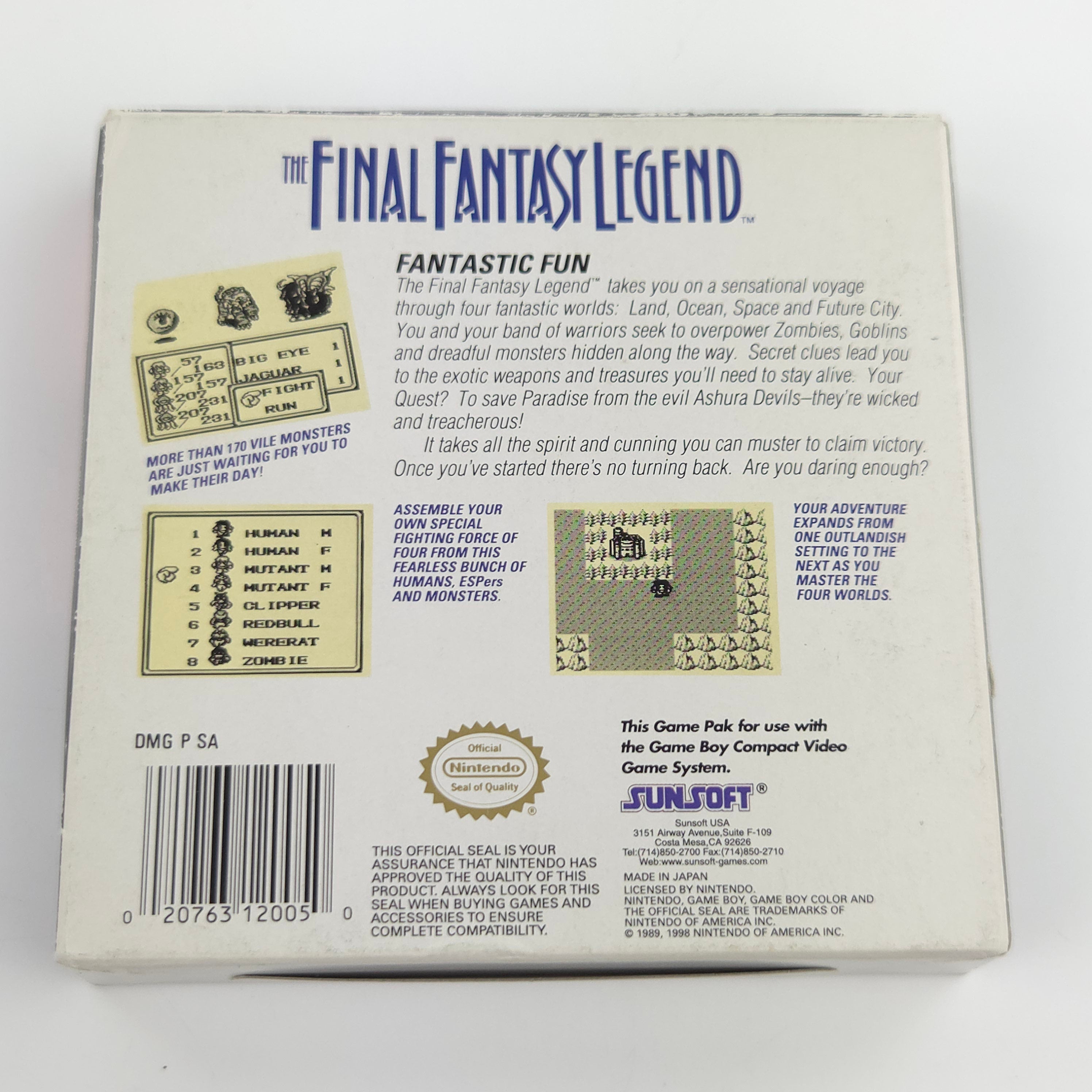 Nintendo Game Boy Spiel – Final Fantasy Legend (OVP)