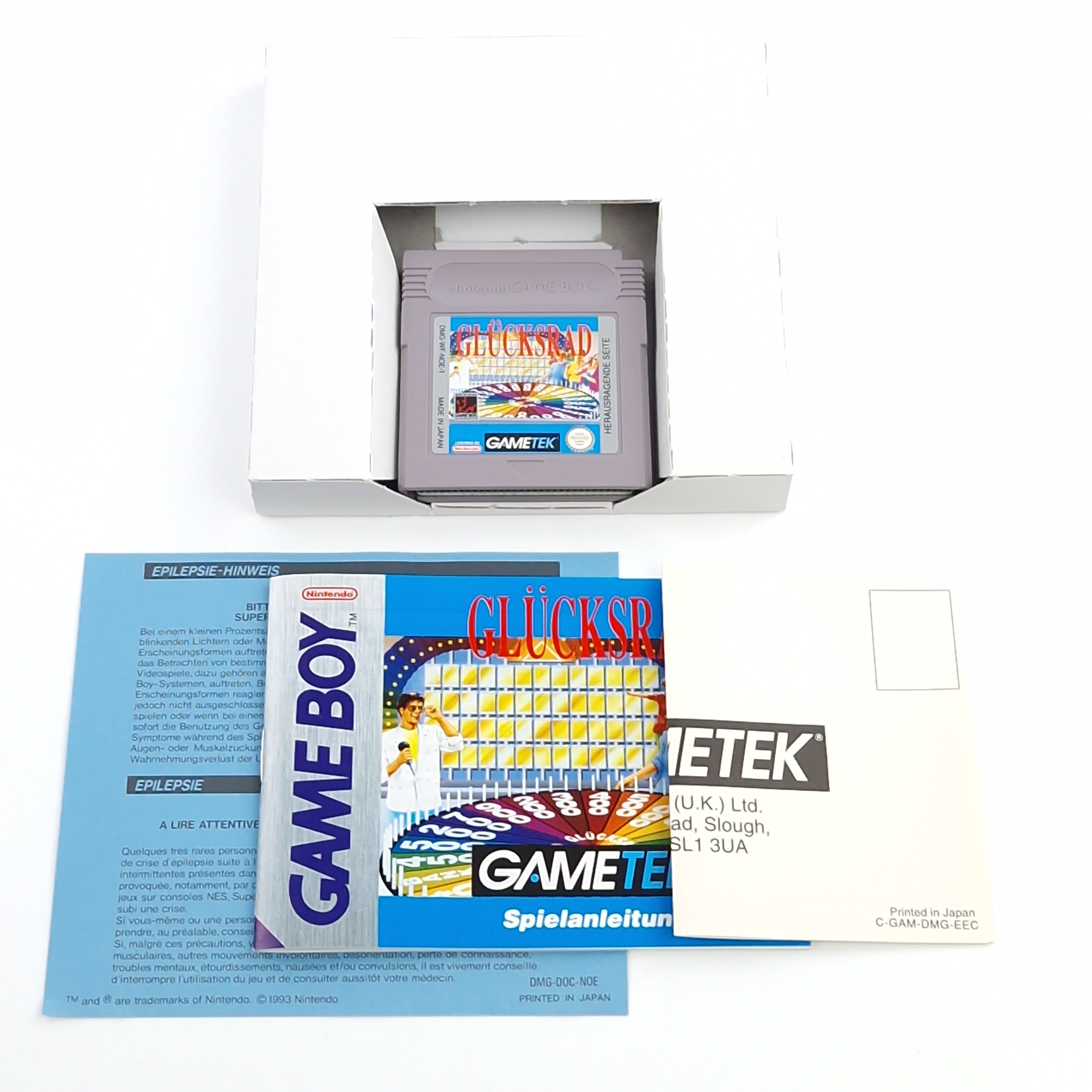 Nintendo Game Boy Spiel – Glücksrad Modul OVP PAL NOE-1