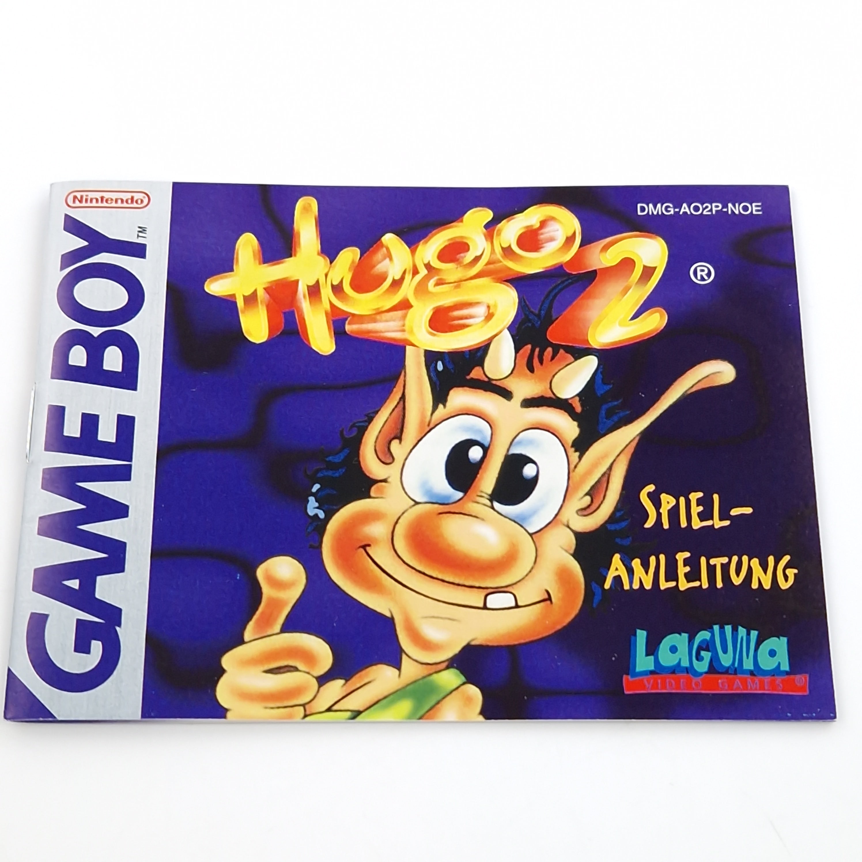 Nintendo Game Boy Spiel – Hugo 2 Modul Anleitung OVP PAL