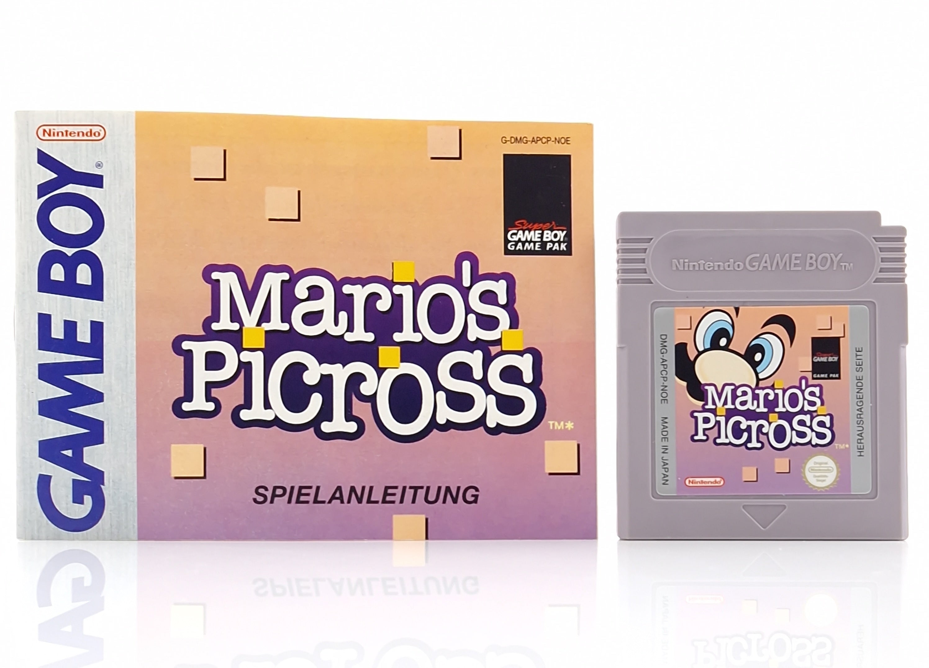 Nintendo Game Boy Spiel – Mario Picross Modul PAL NOE