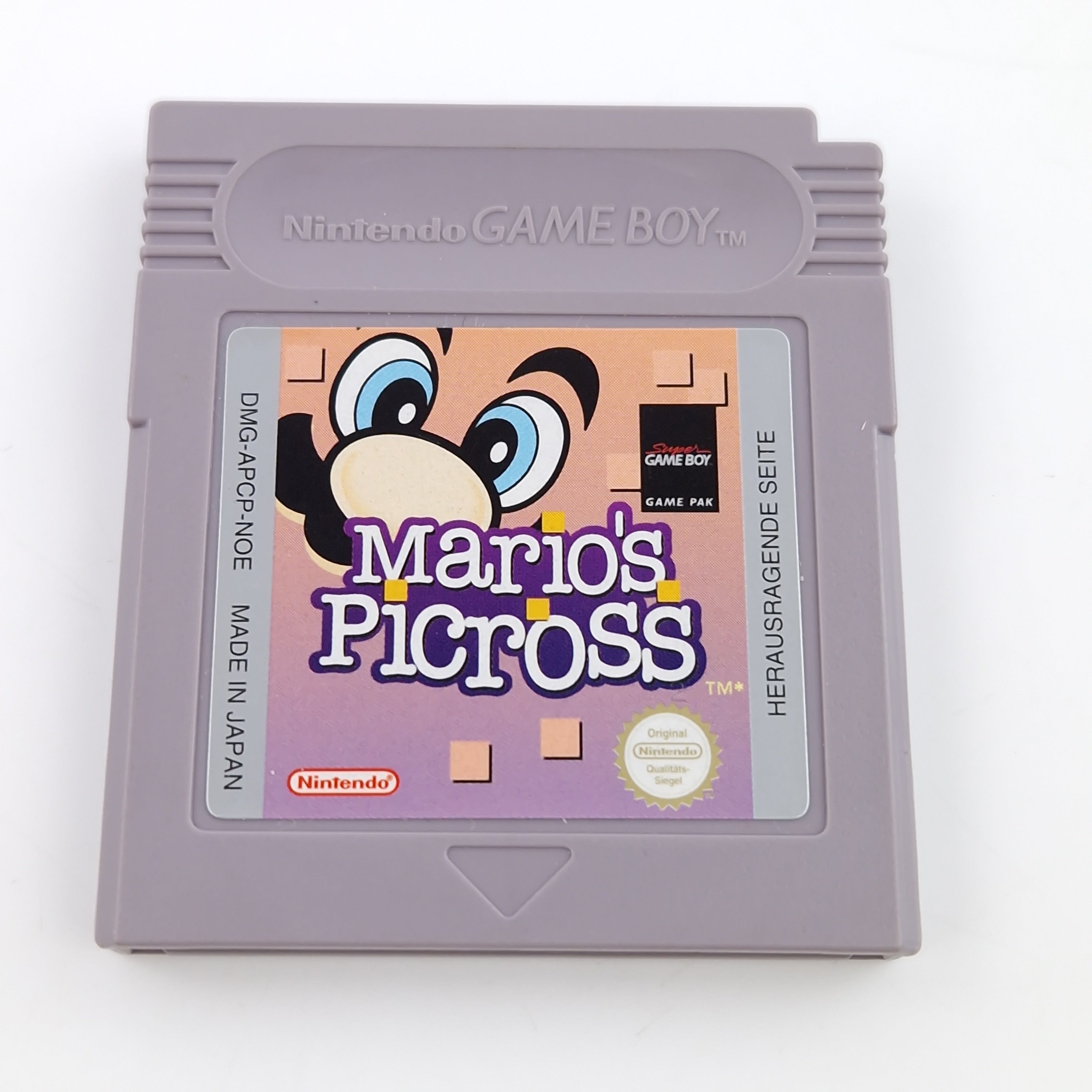 Nintendo Game Boy Spiel – Mario Picross Modul PAL NOE
