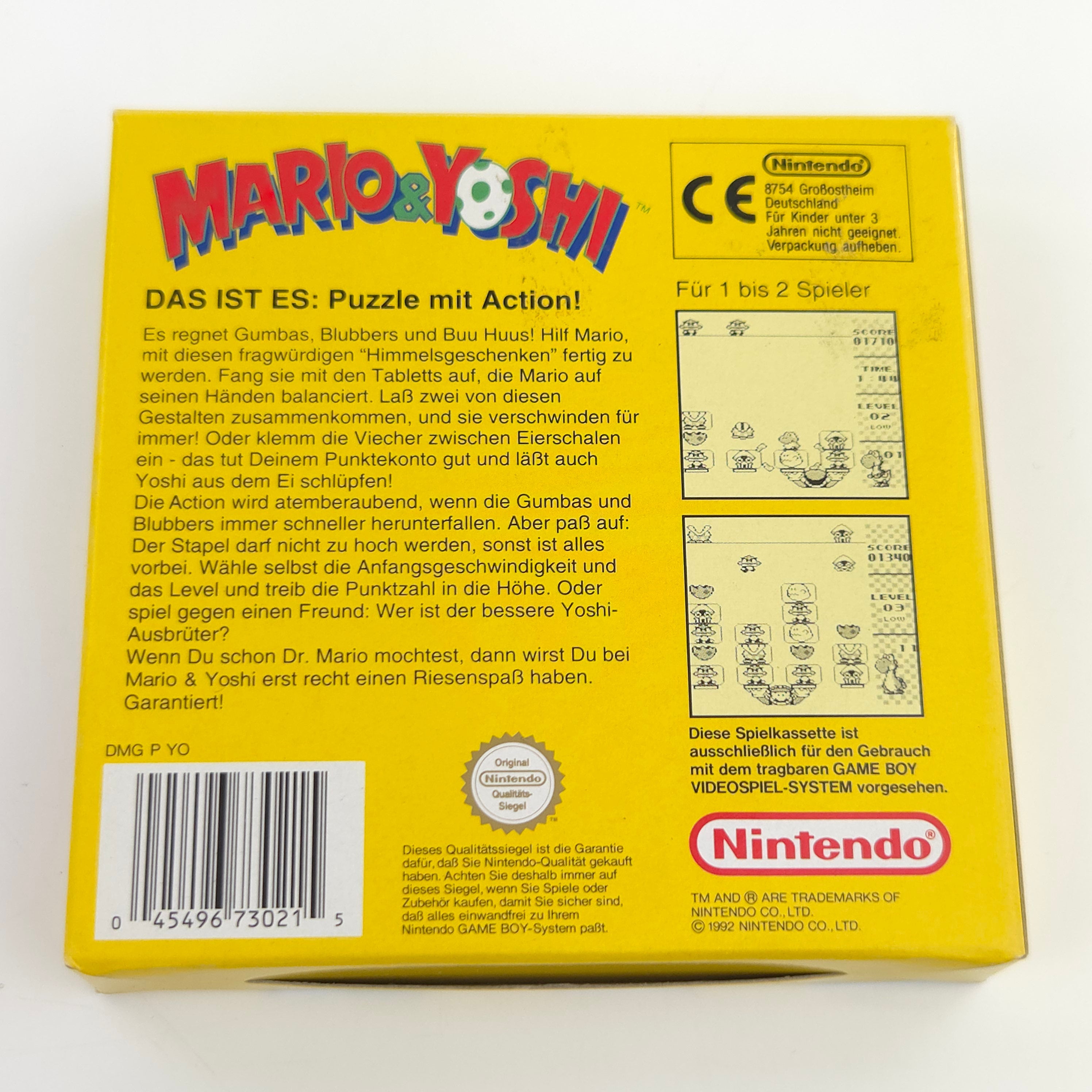 Game Boy Spiel – Mario & Yoshi (PAL OVP)