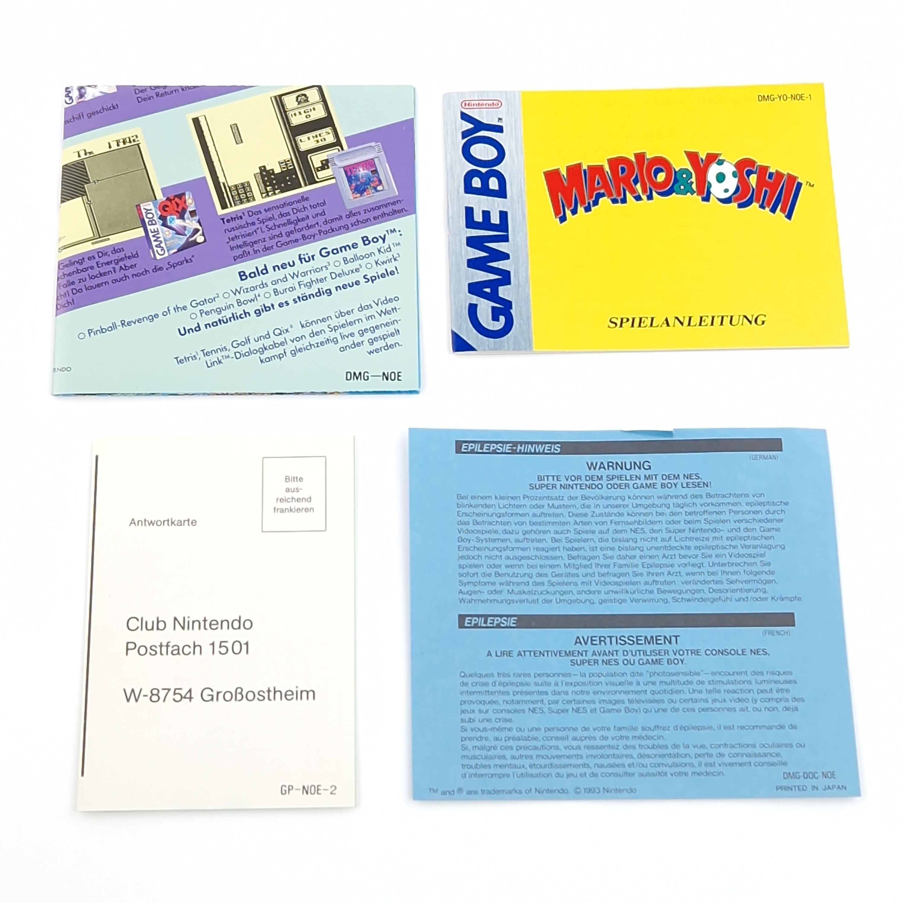 Nintendo Game Boy Spiel – Mario & Yoshi (OVP PAL)