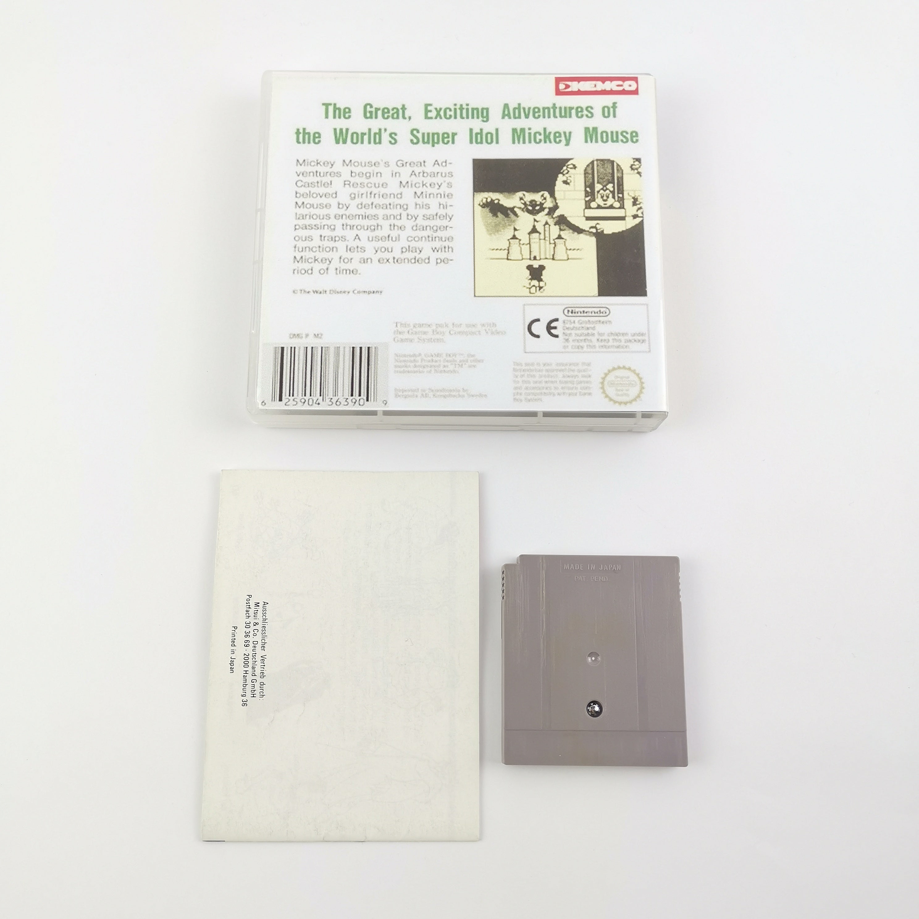 Nintendo Game Boy Spiel – Mickey Mouse Modul PAL NOE