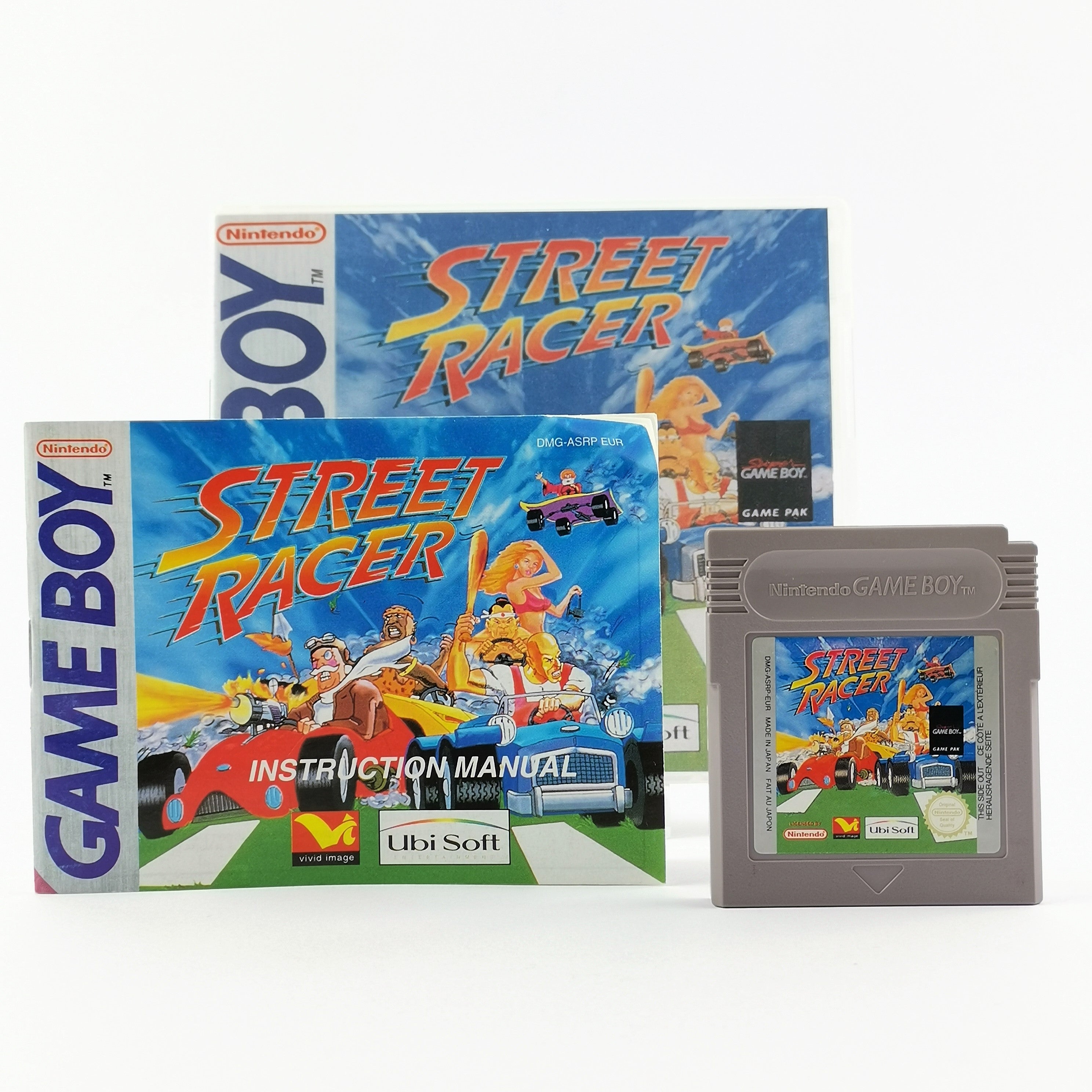 Nintendo Game Boy Classic Spiel: Street Racer - Modul + Anleitung PAL EUR GB