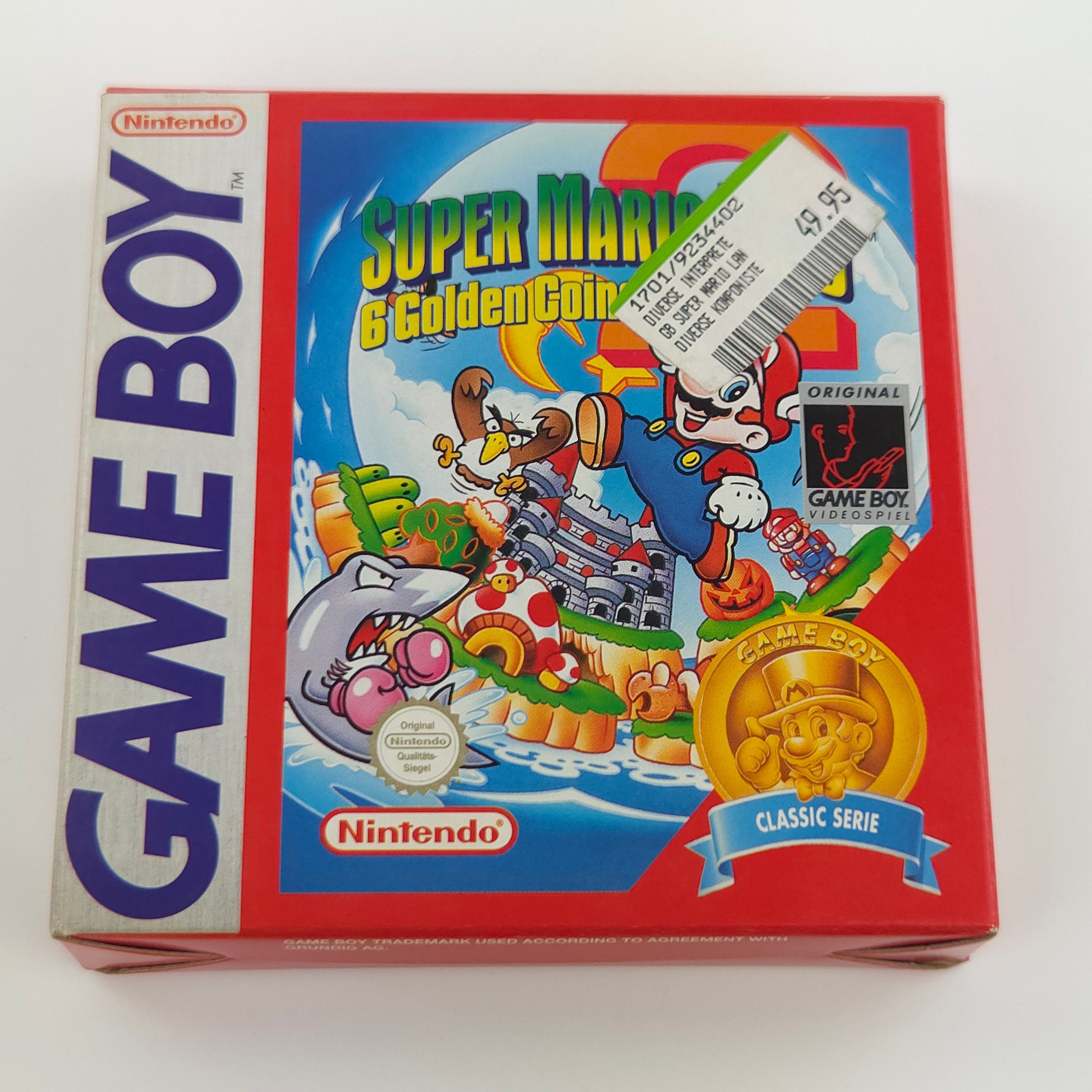 Nintendo Game Boy Spiel – Super Mario Land 6 Golden Coins OVP