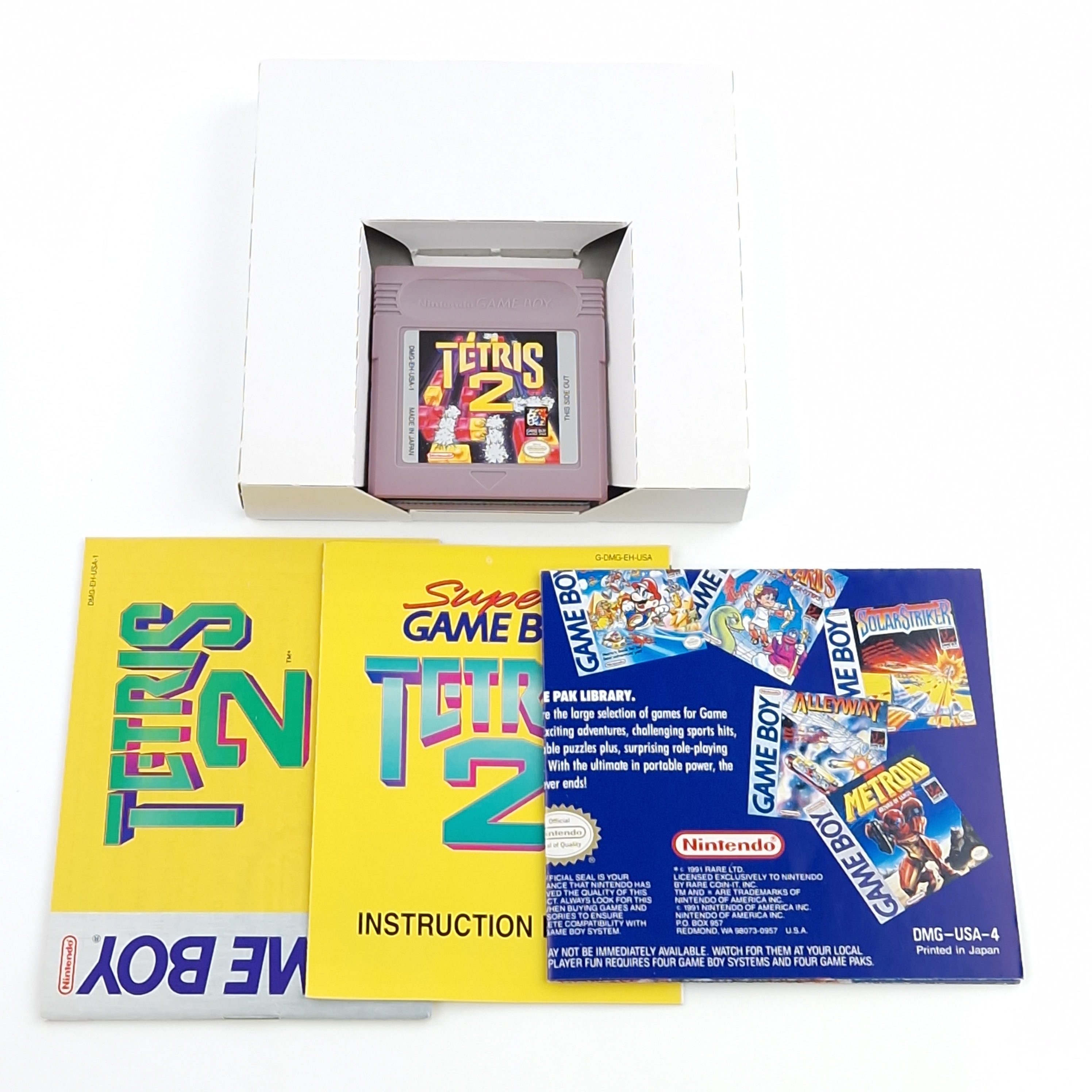 Nintendo Game Boy Spiel – Tetris 2 Modul Anleitung OVP USA