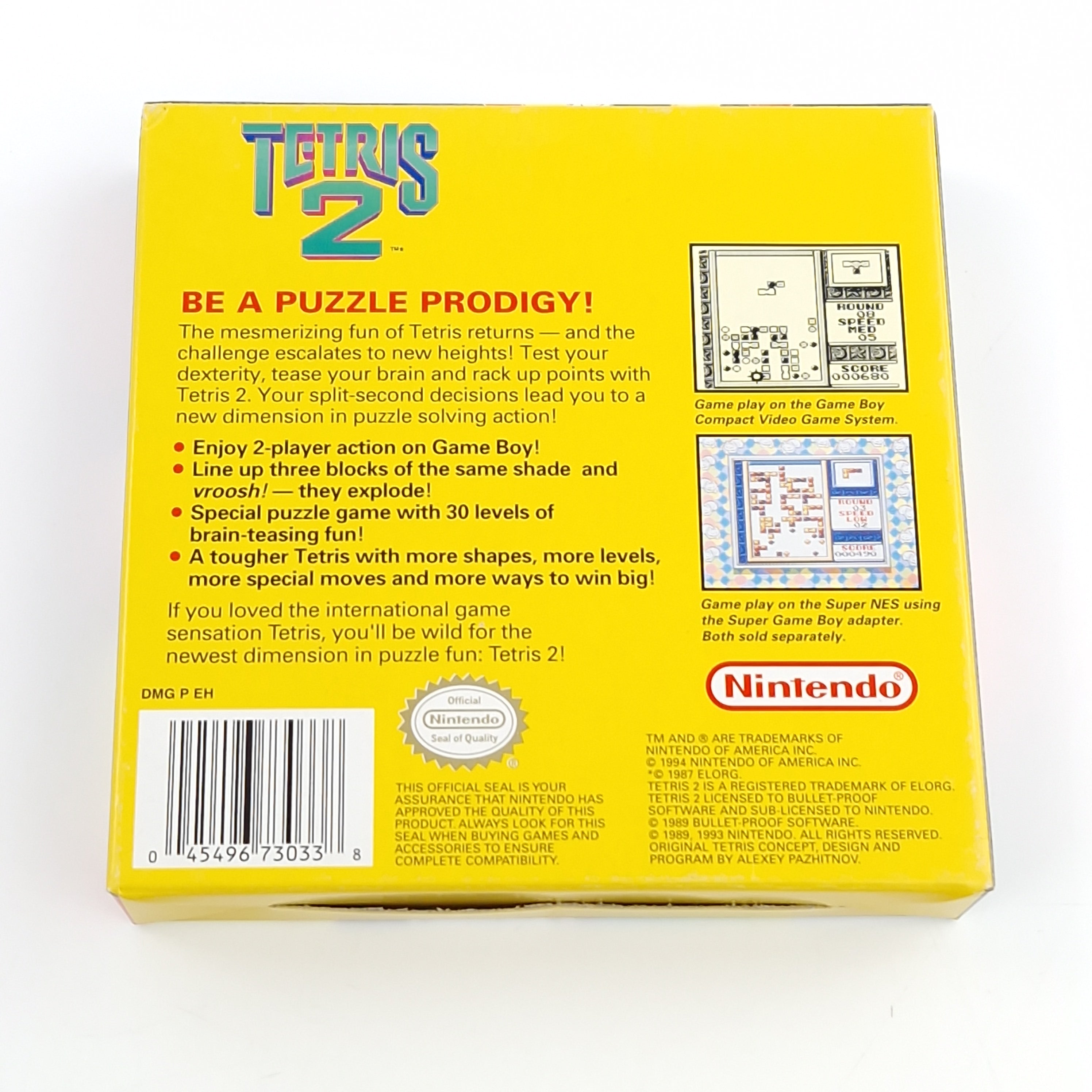 Nintendo Game Boy Spiel – Tetris 2 Modul Anleitung OVP USA