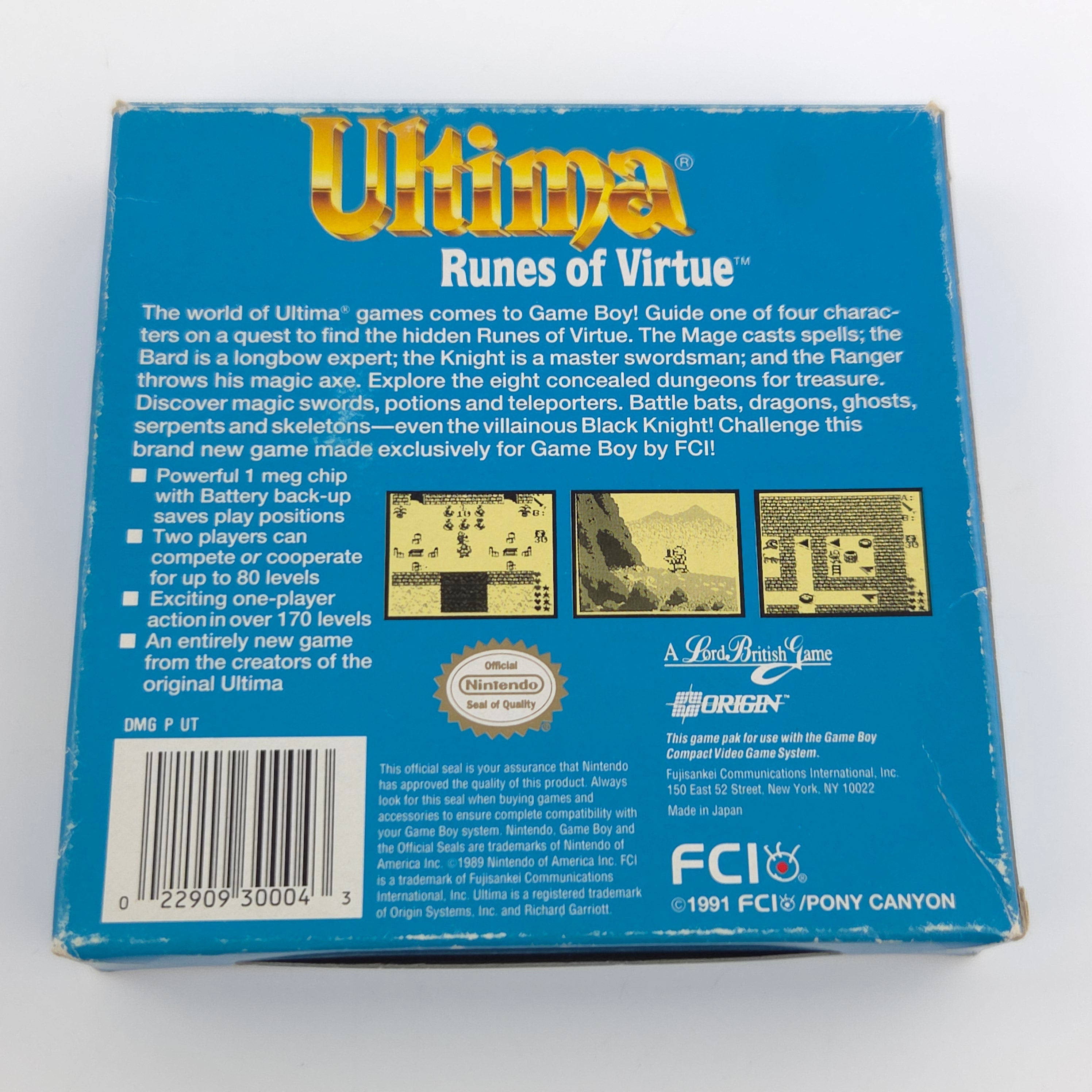 Game Boy Spiel – Ultima Runes of Virtue (OVP NTSC-U/C)