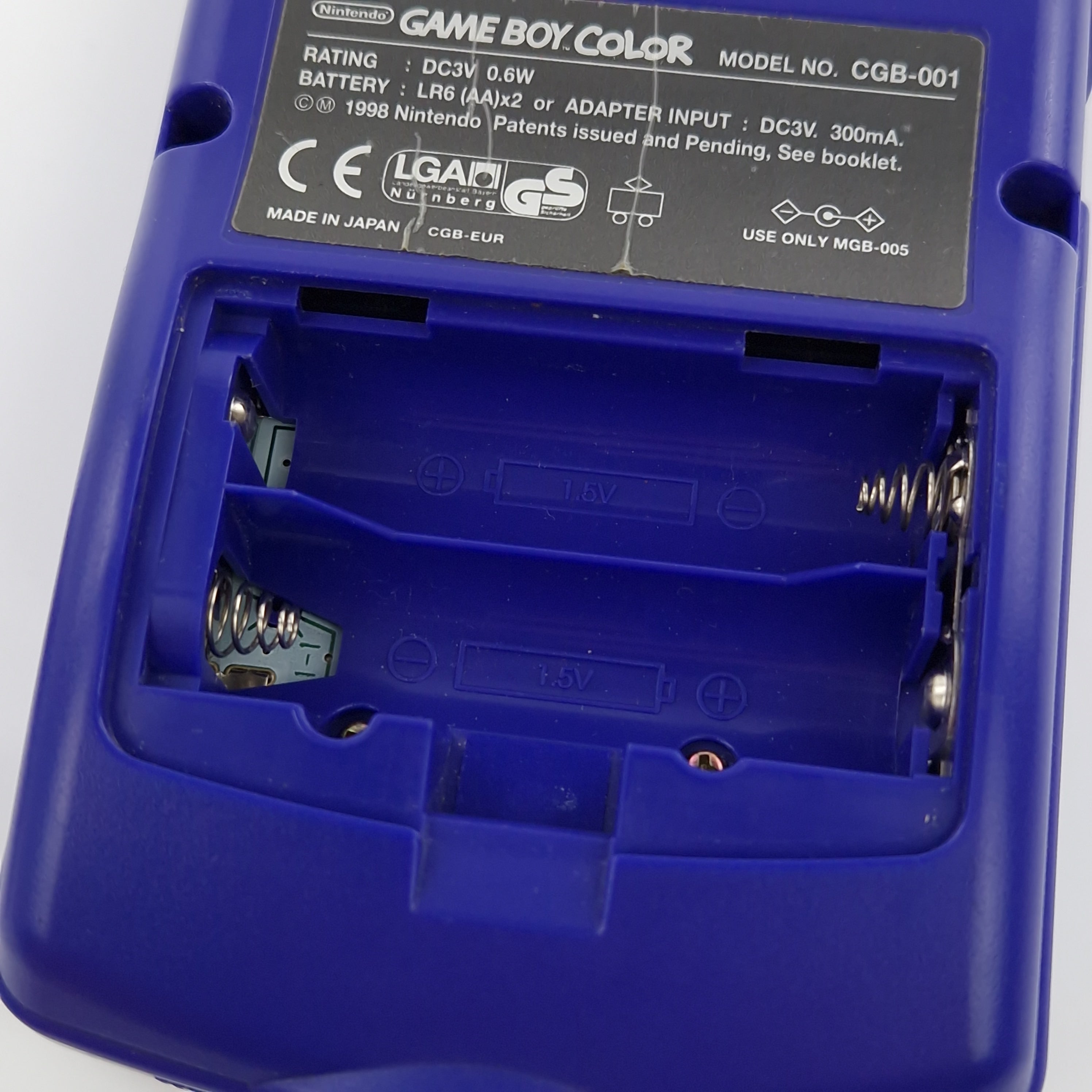 Nintendo Game Boy Color Konsole Lila Kids Zone Aufkleber PAL