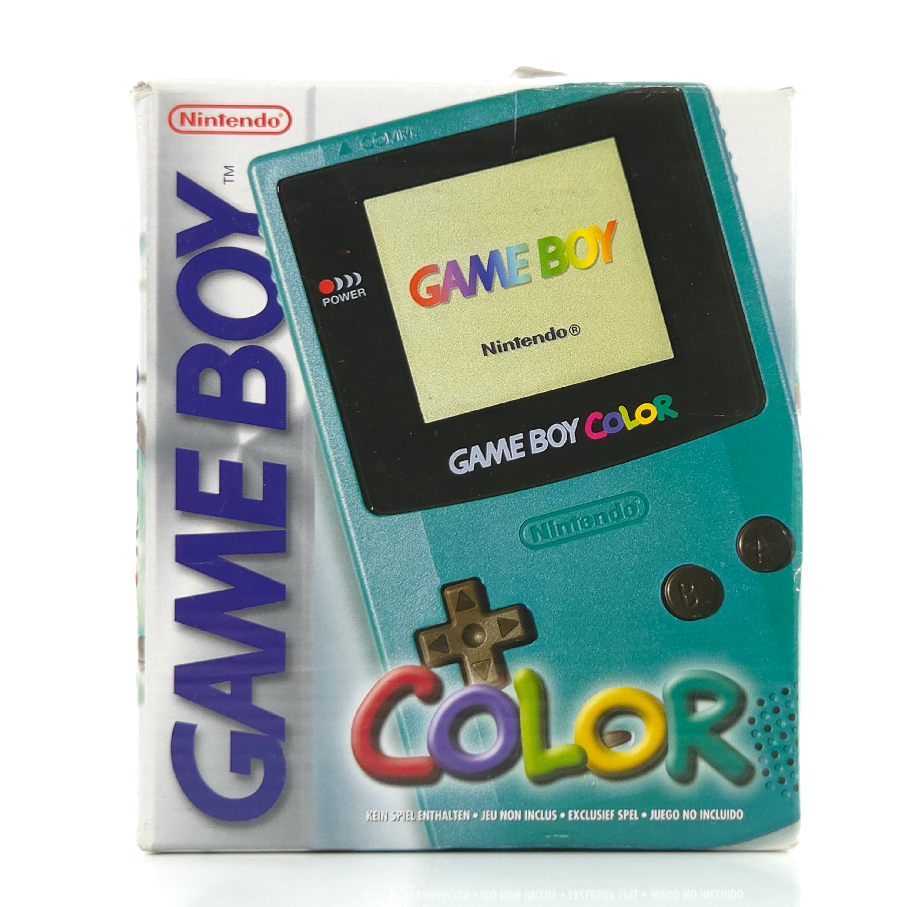 Nintendo Game Boy Color Konsole Türkis CGB-001 OVP PAL