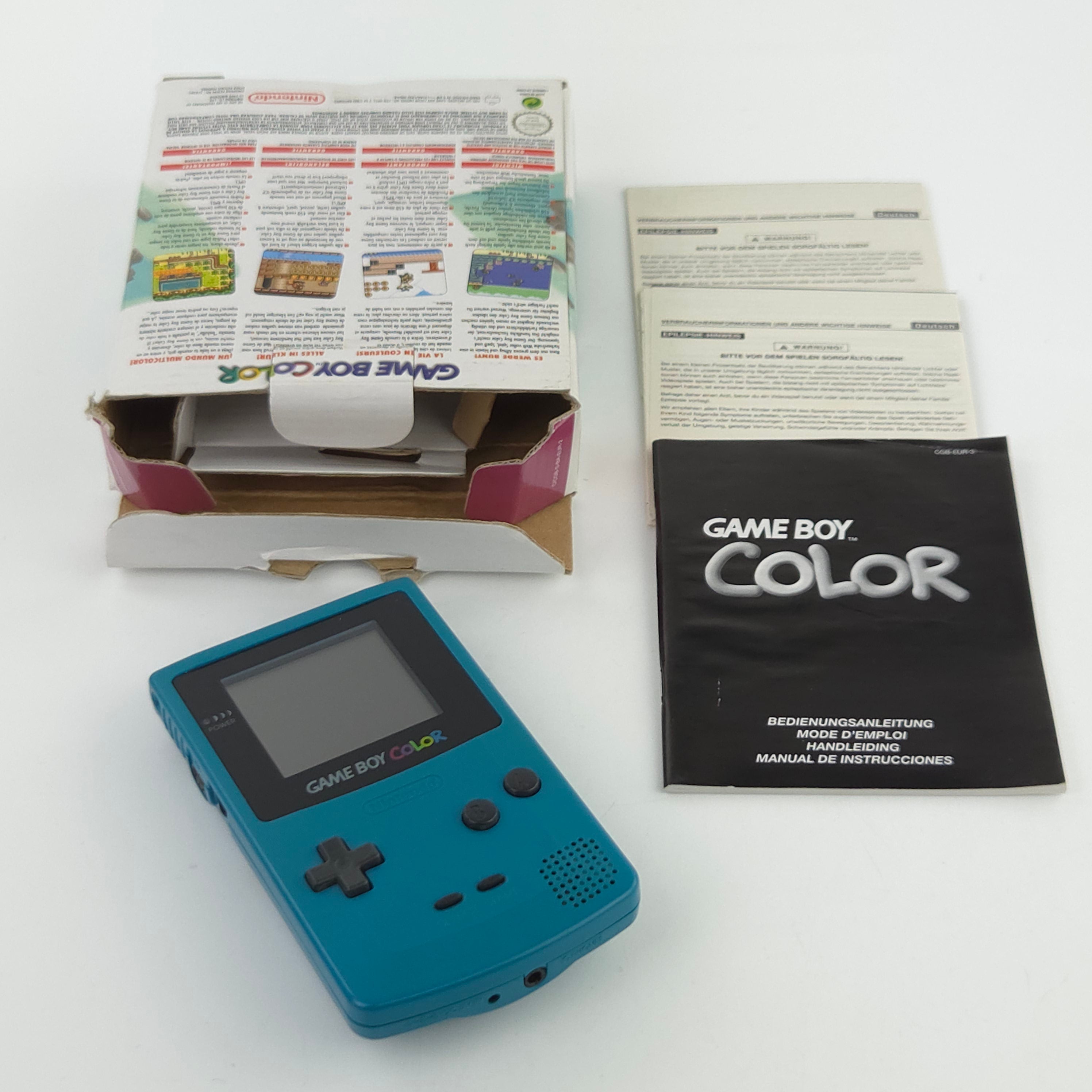 Nintendo Game Boy Color Konsole Türkis CGB-001 OVP PAL