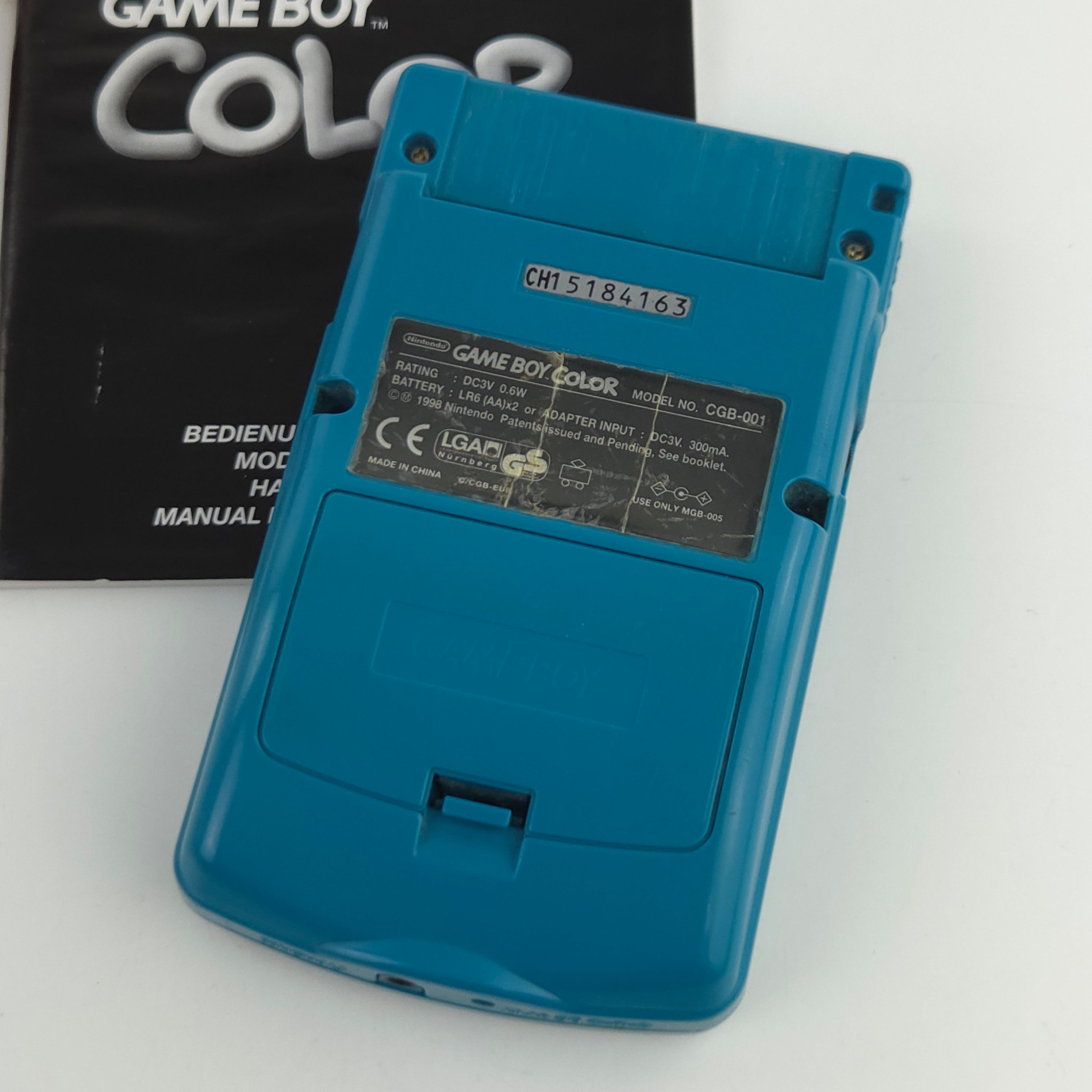 Nintendo Game Boy Color Konsole Türkis CGB-001 OVP PAL
