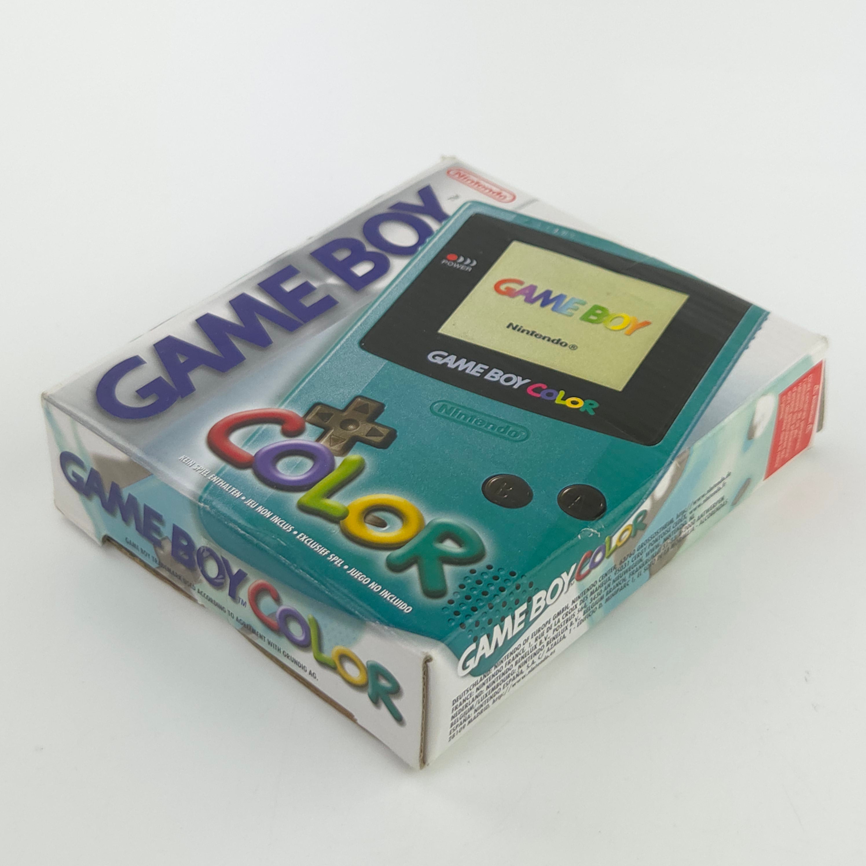 Nintendo Game Boy Color Konsole Türkis CGB-001 OVP PAL