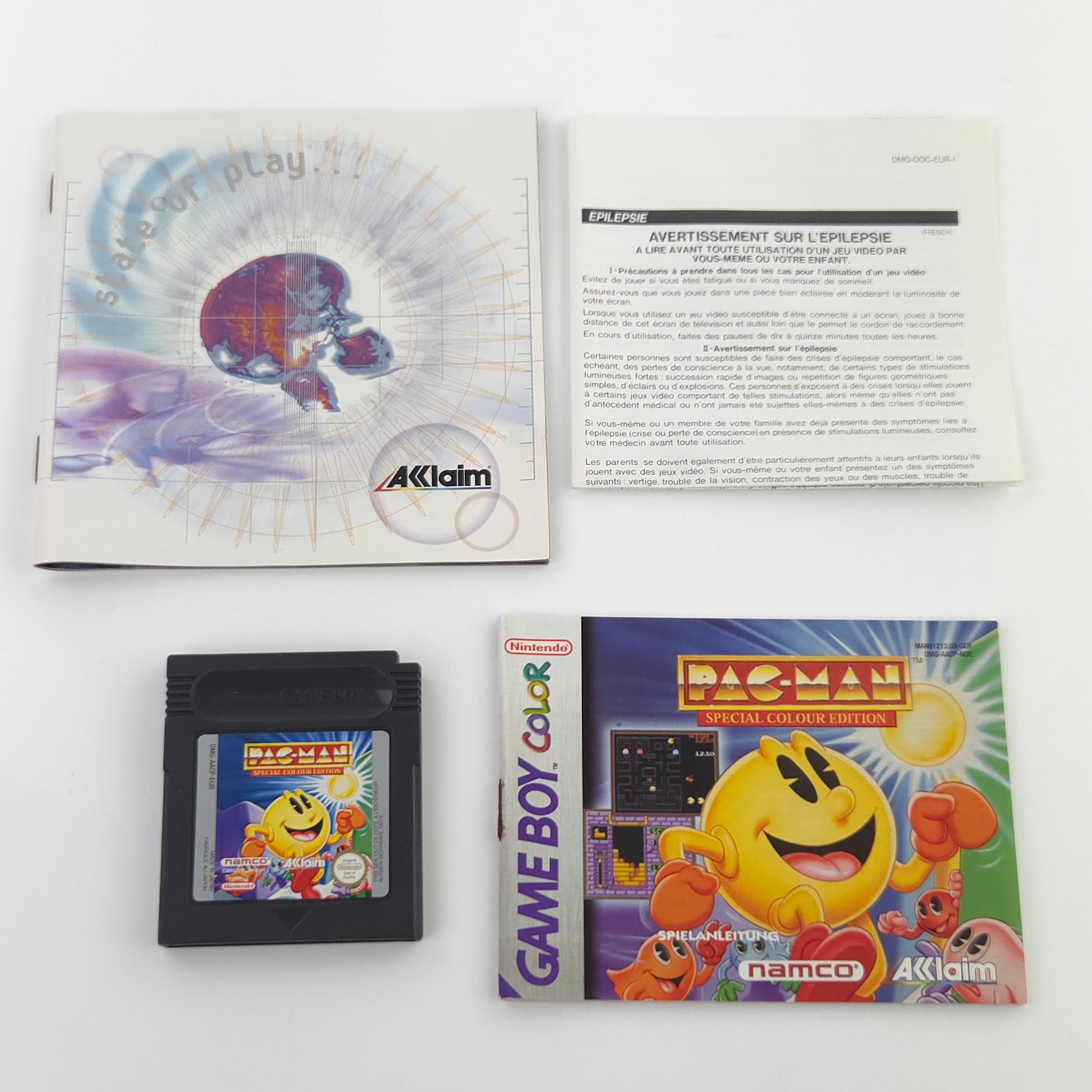 Game Boy Color Spiel Pac-Man Special Edition GBC OVP PAL