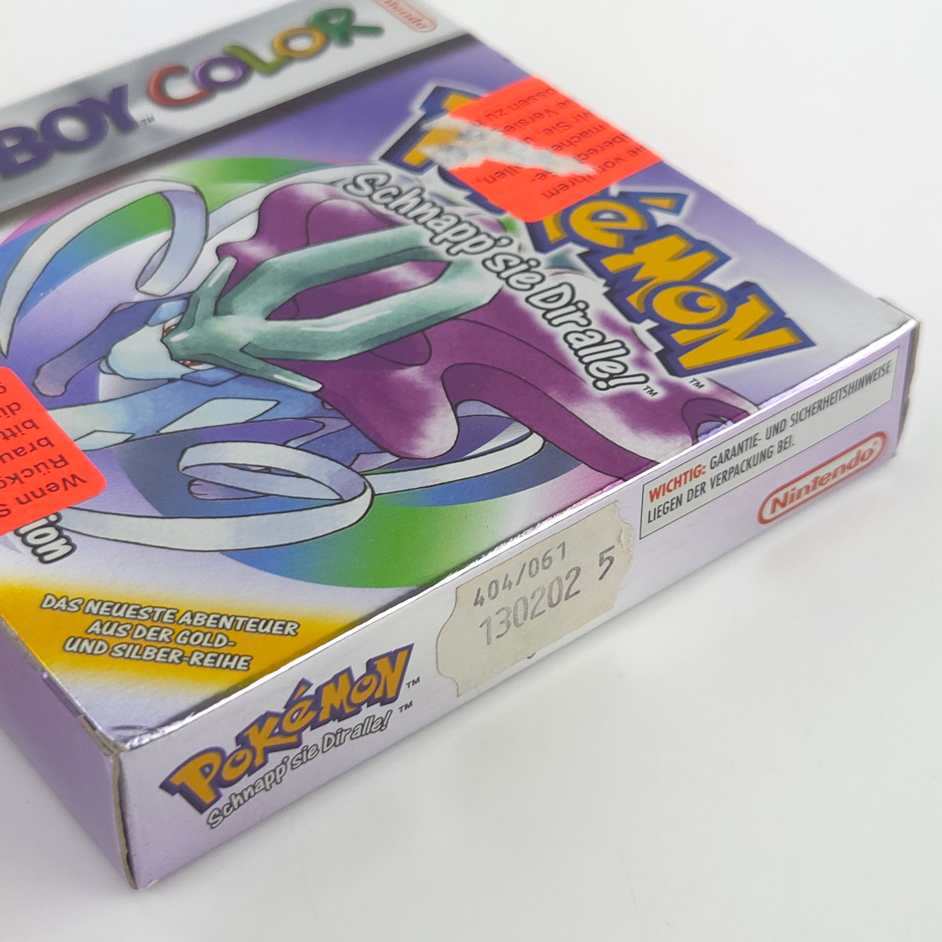 Game Boy Color Spiel Pokemon Kristall Edition Crystal OVP Neu