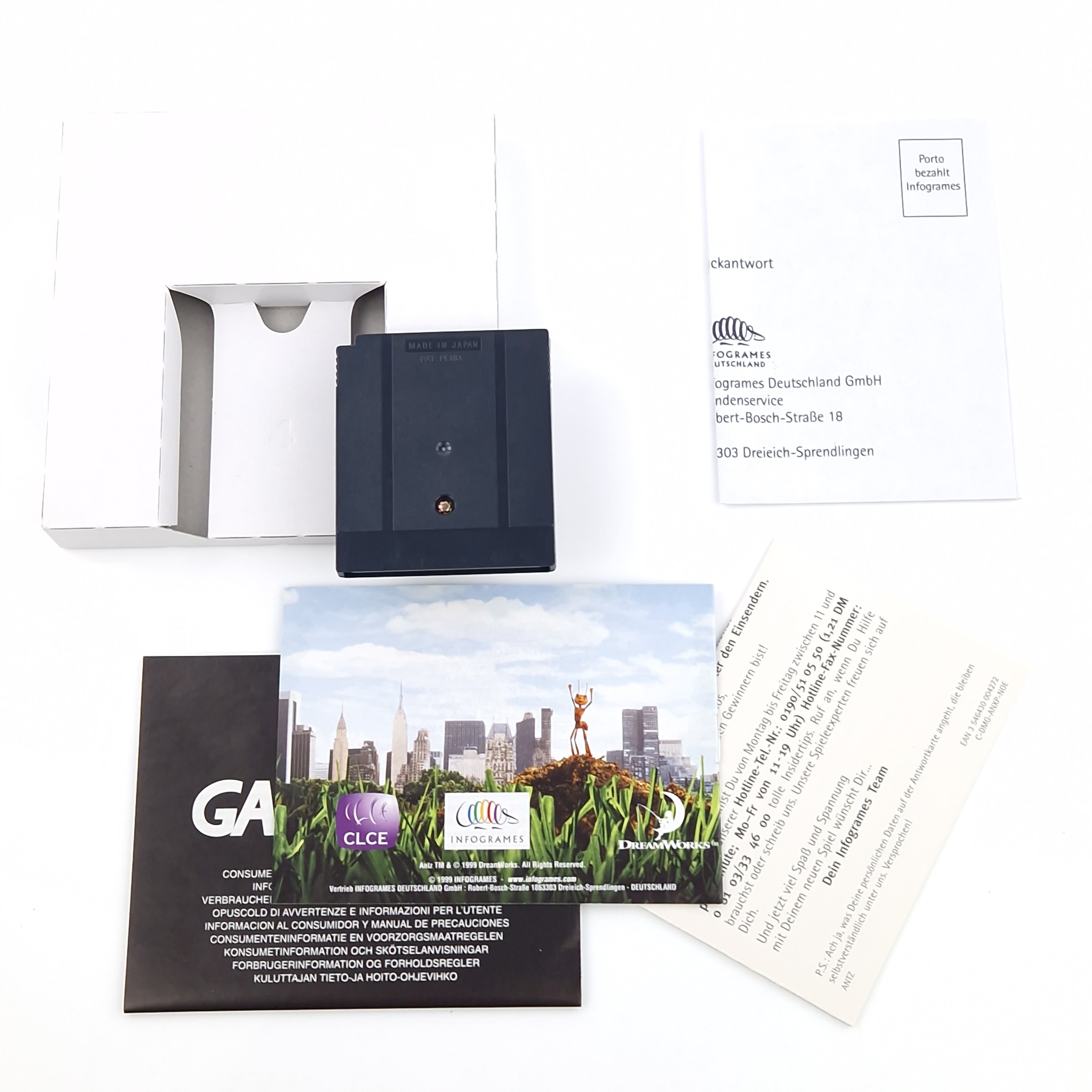 Nintendo Game Boy Color Spiel – Antz mit Anleitung OVP PAL