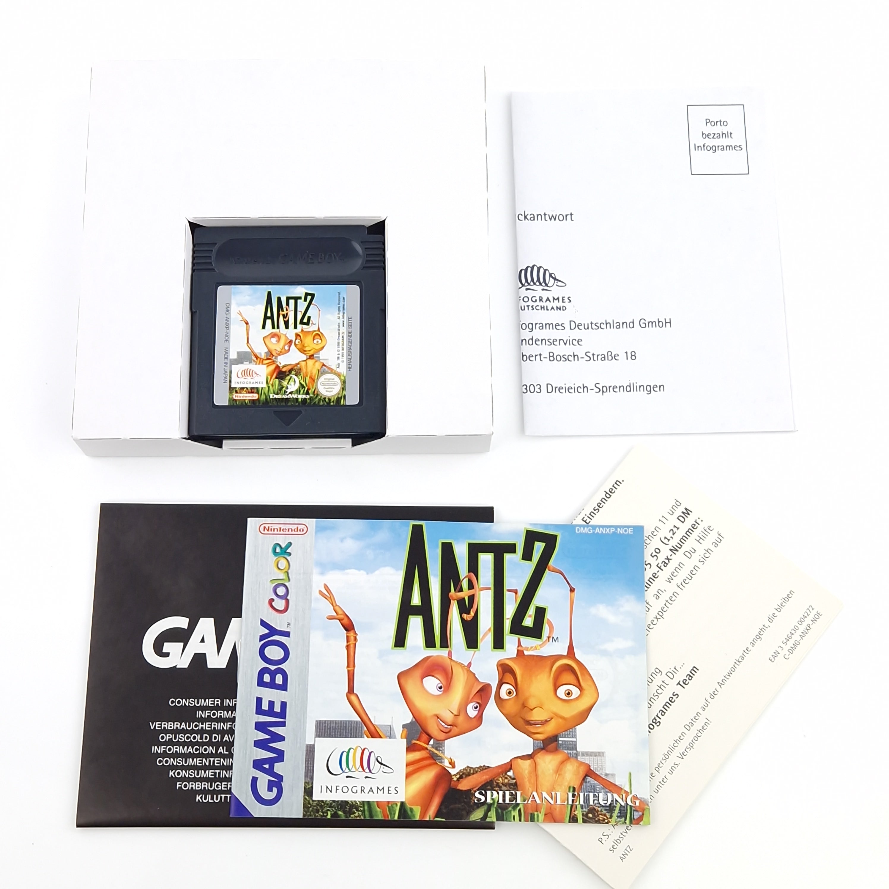 Nintendo Game Boy Color Spiel – Antz mit Anleitung OVP PAL
