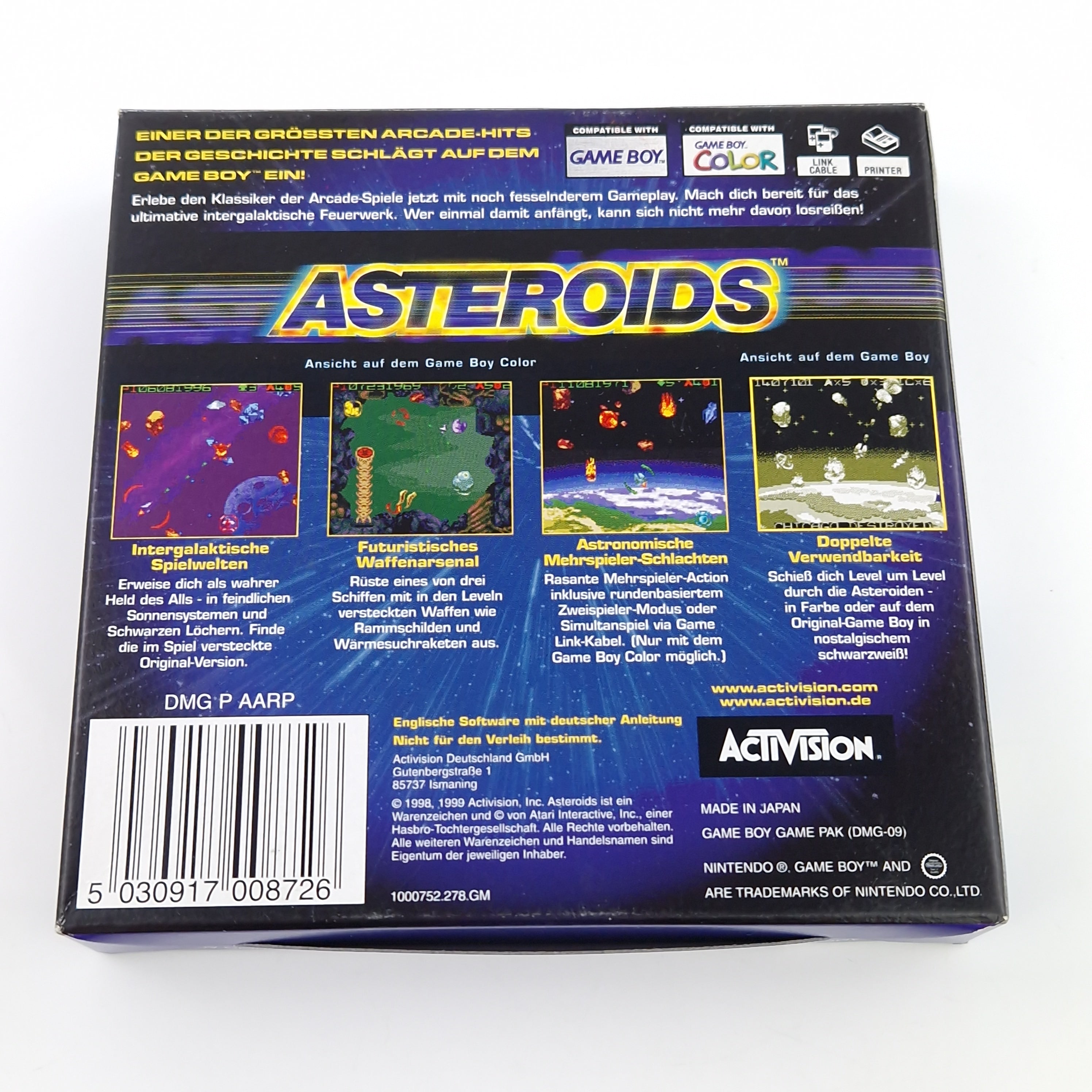 Nintendo Game Boy Color Spiel – Asteroids Modul OVP PAL