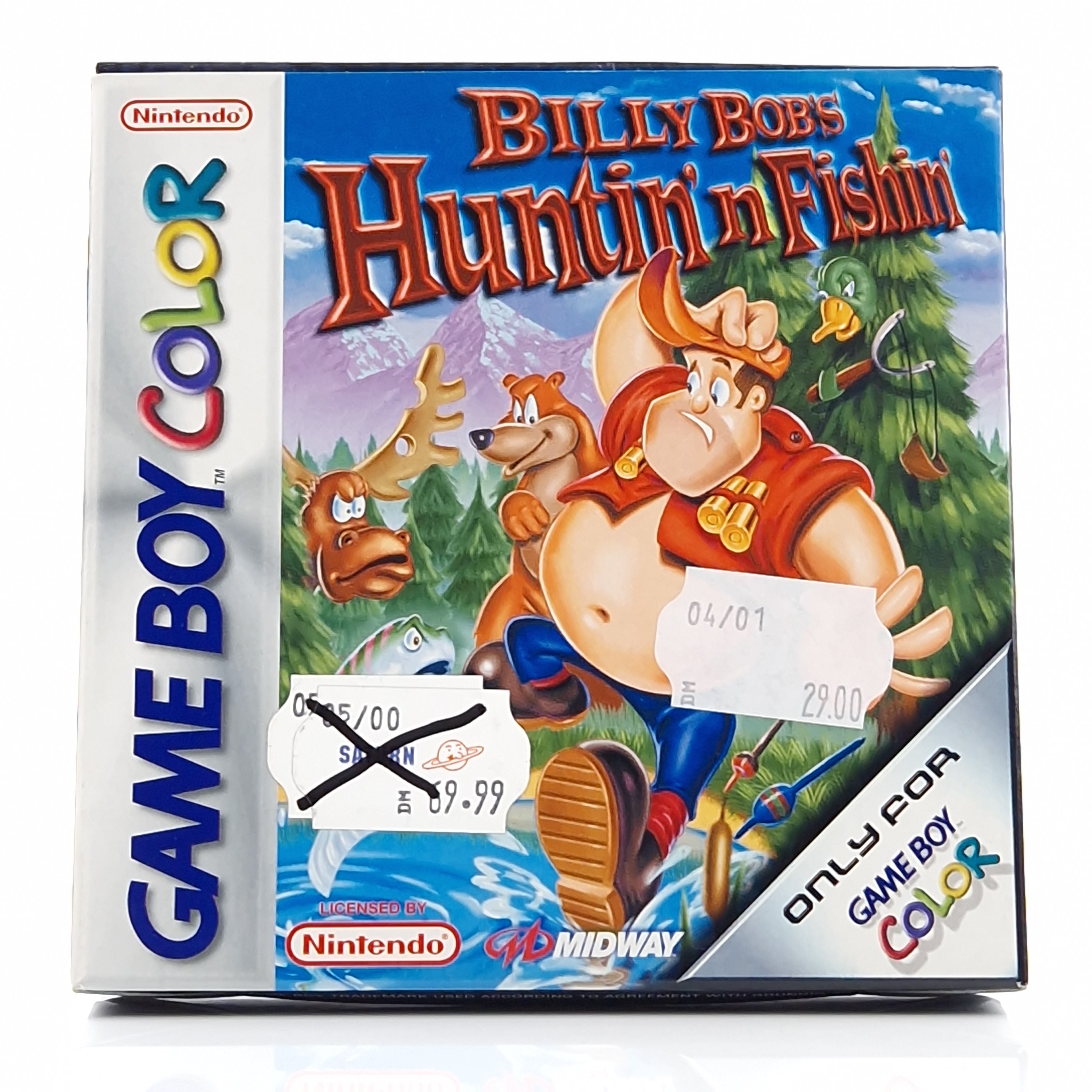 Game Boy Color Spiel – Billy Bobs Huntin n Fishin OVP PAL