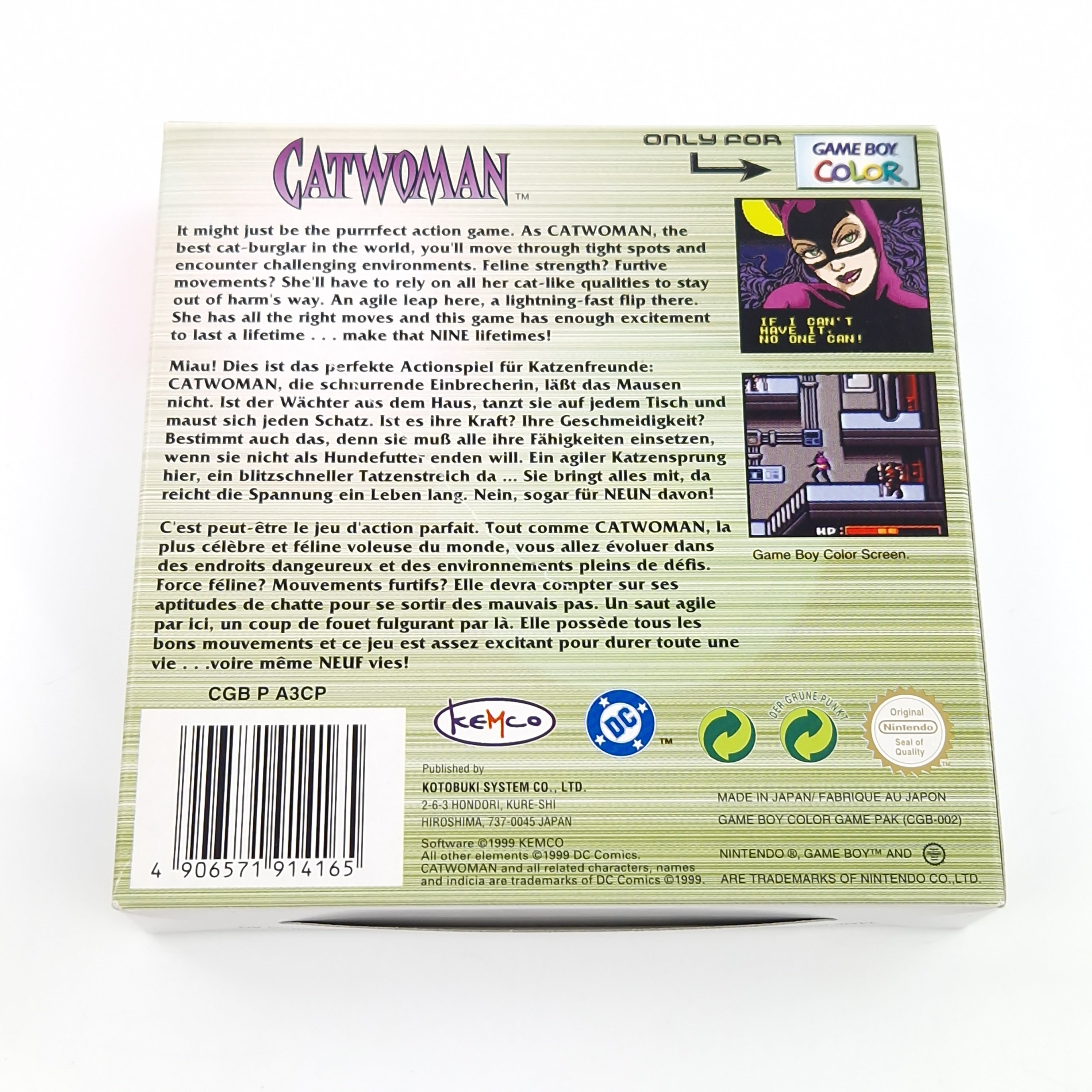 Nintendo Game Boy Color Spiel – Catwoman GBC OVP PAL
