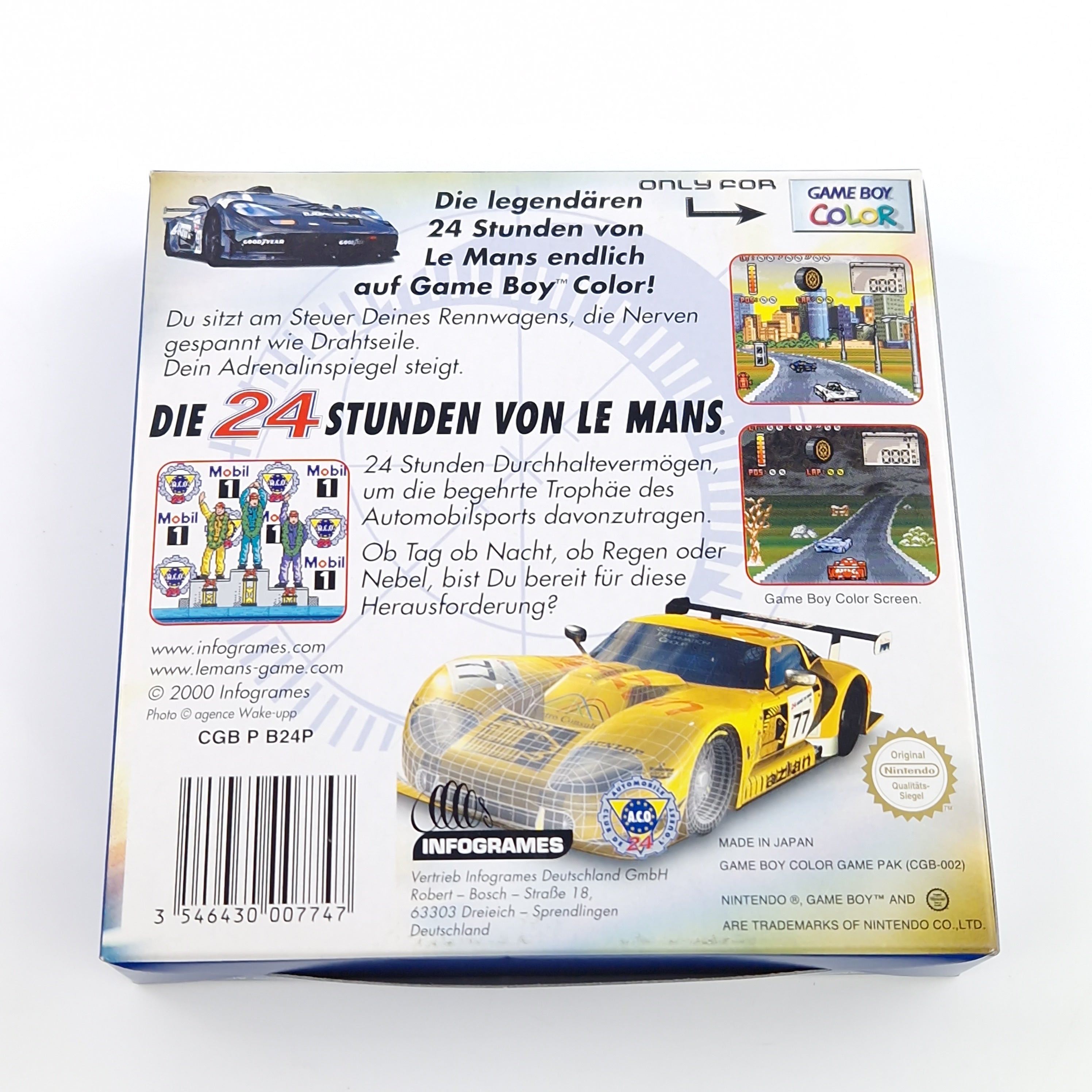 Nintendo Game Boy Color Spiel – Die 24 Stunden von Le Mans OVP