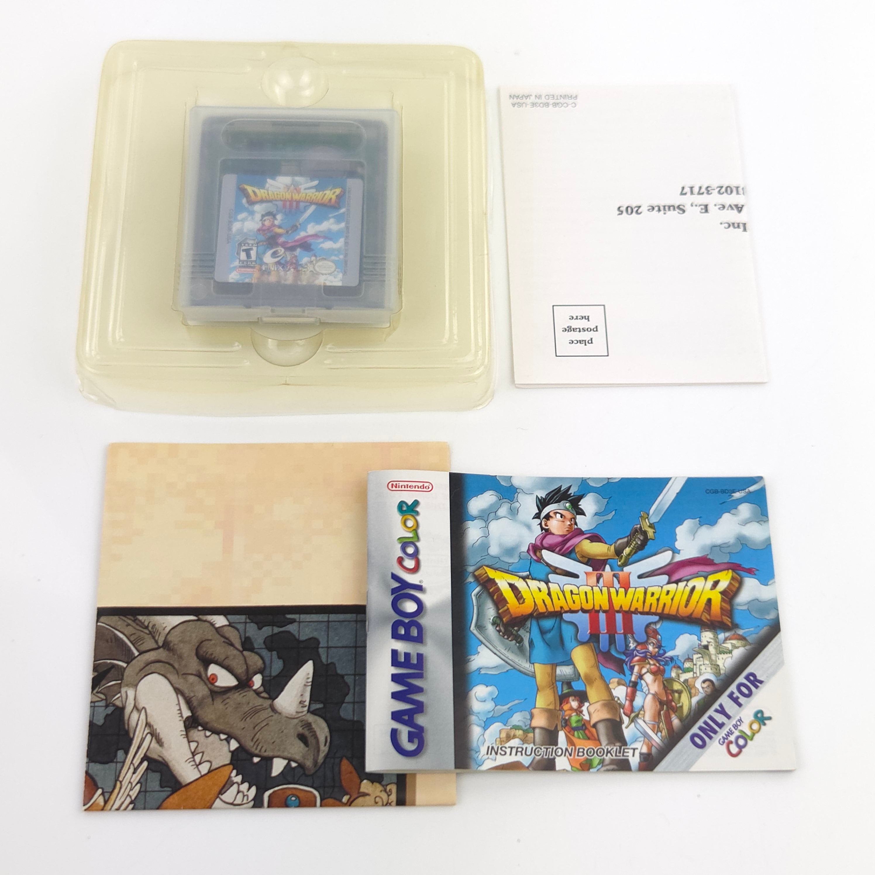 Game Boy Color Spiel – Dragon Warrior III (OVP USA)
