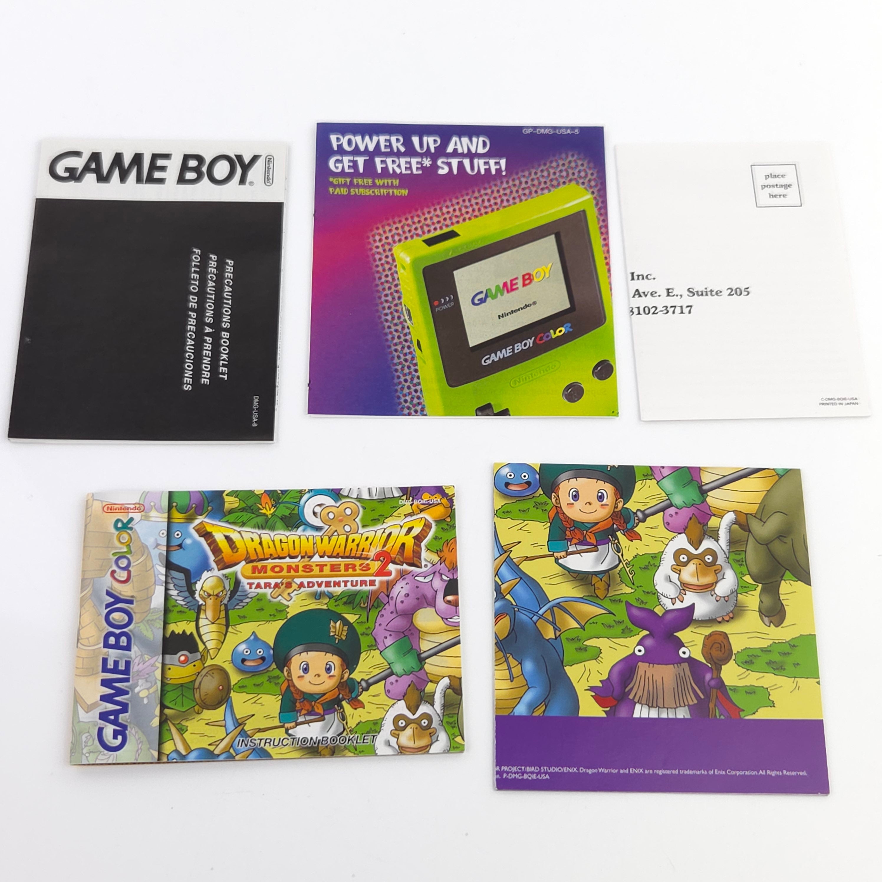 Game Boy Color Spiel – Dragon Warrior Monsters 2 OVP