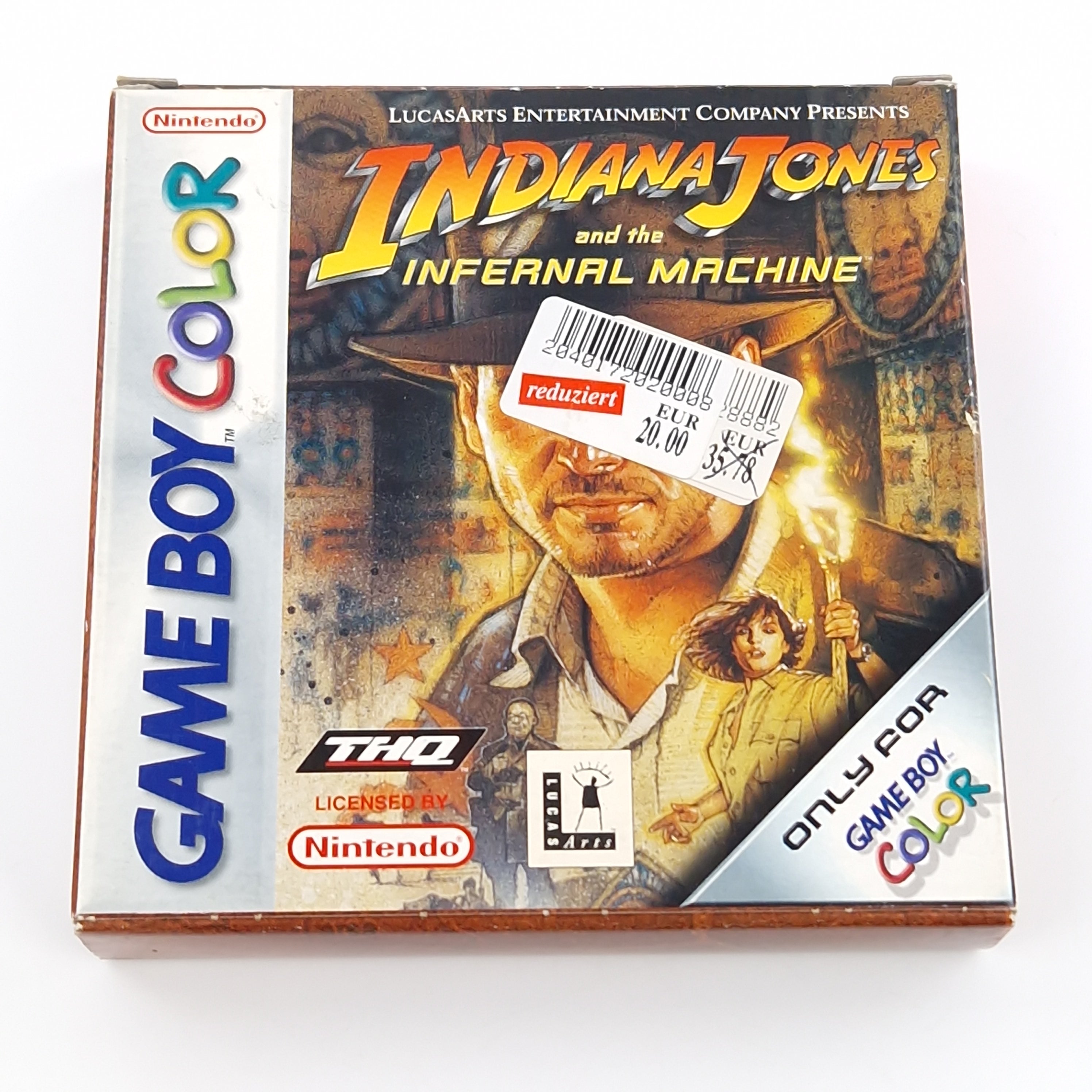 Game Boy Color Spiel – Indiana Jones and the Infernal Machine OVP