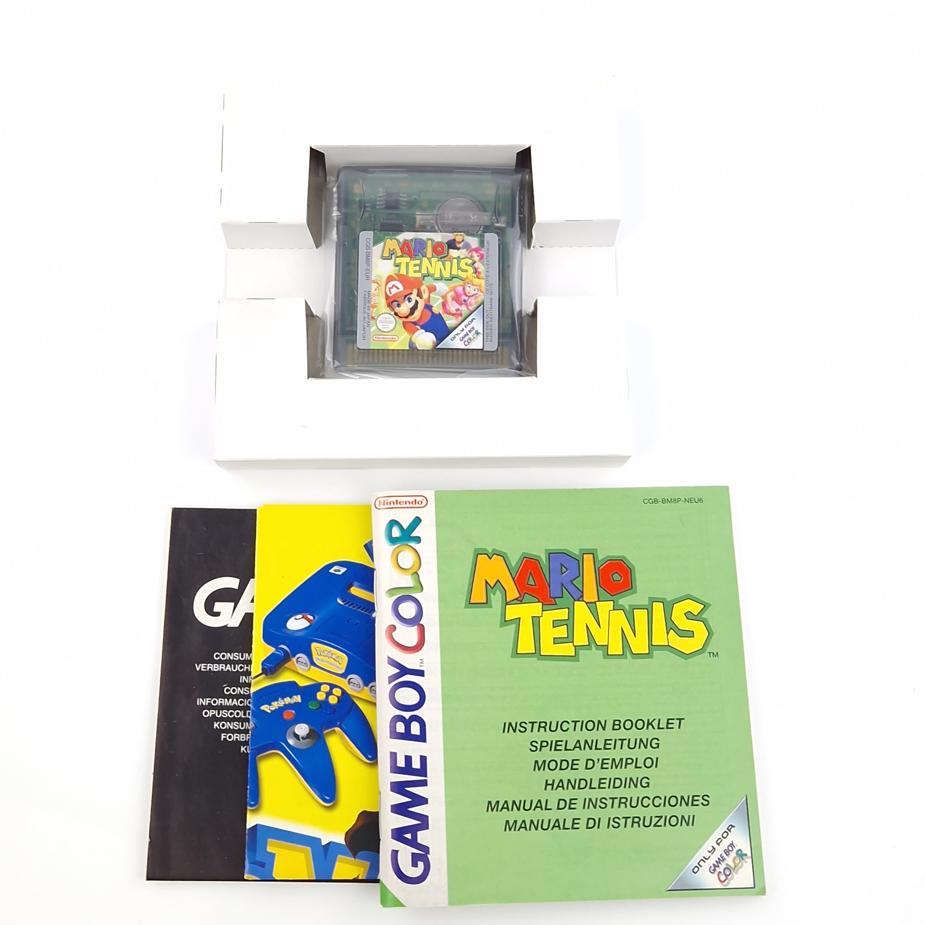 Game Boy Color Spiel – Mario Tennis (OVP PAL Anleitung)