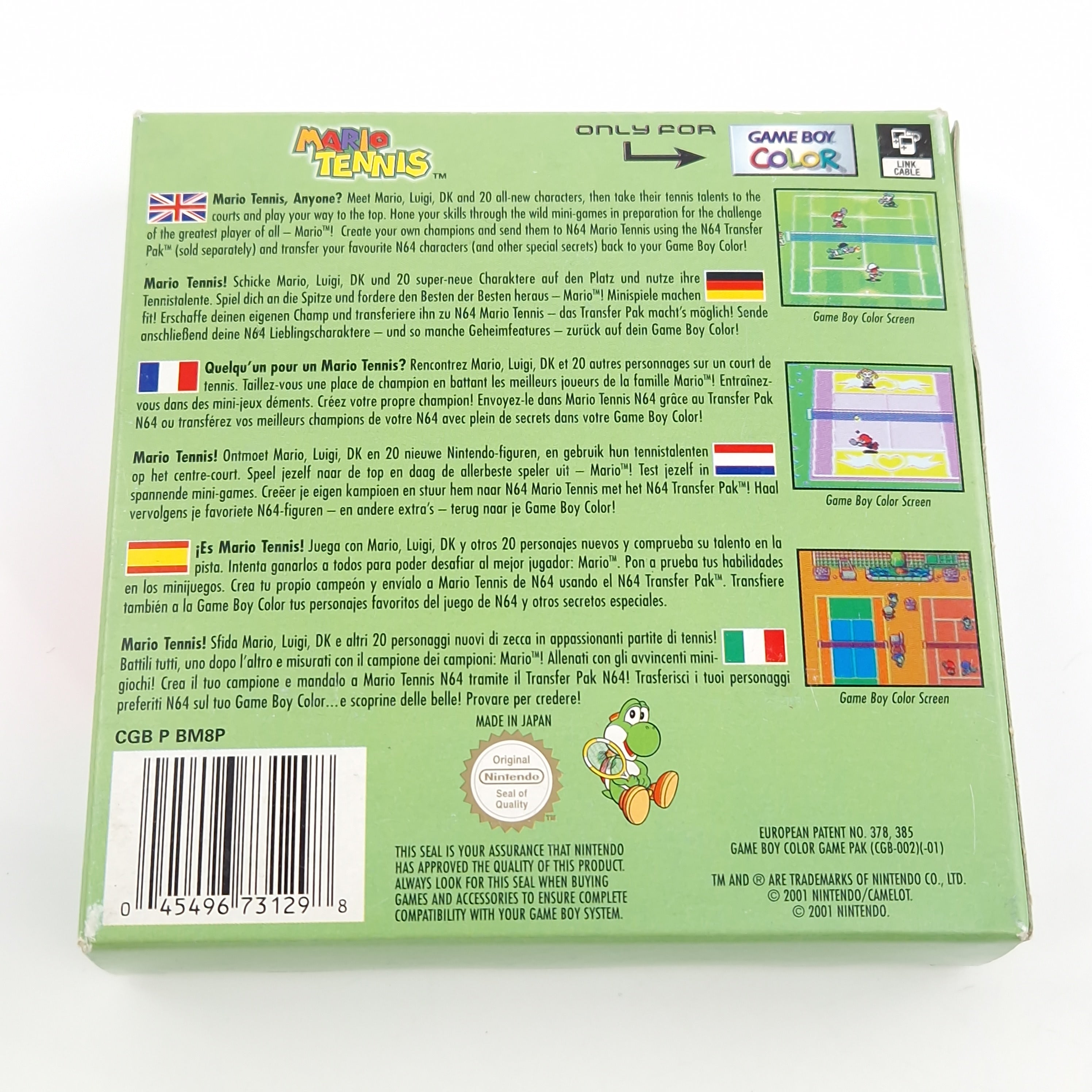 Game Boy Color Spiel – Mario Tennis (OVP PAL Anleitung)