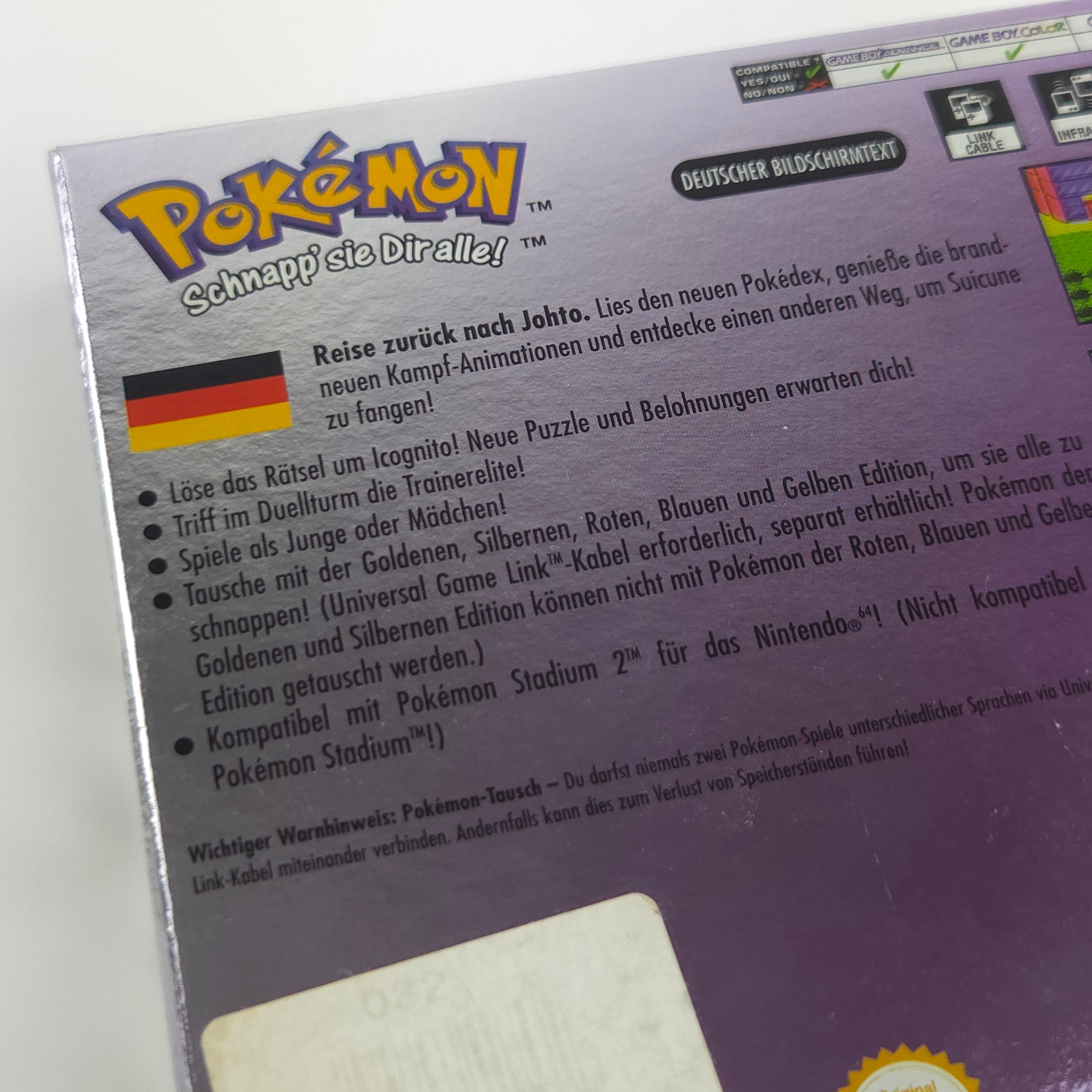 Nintendo Game Boy Color Spiel – Pokemon Kristall-Edition OVP