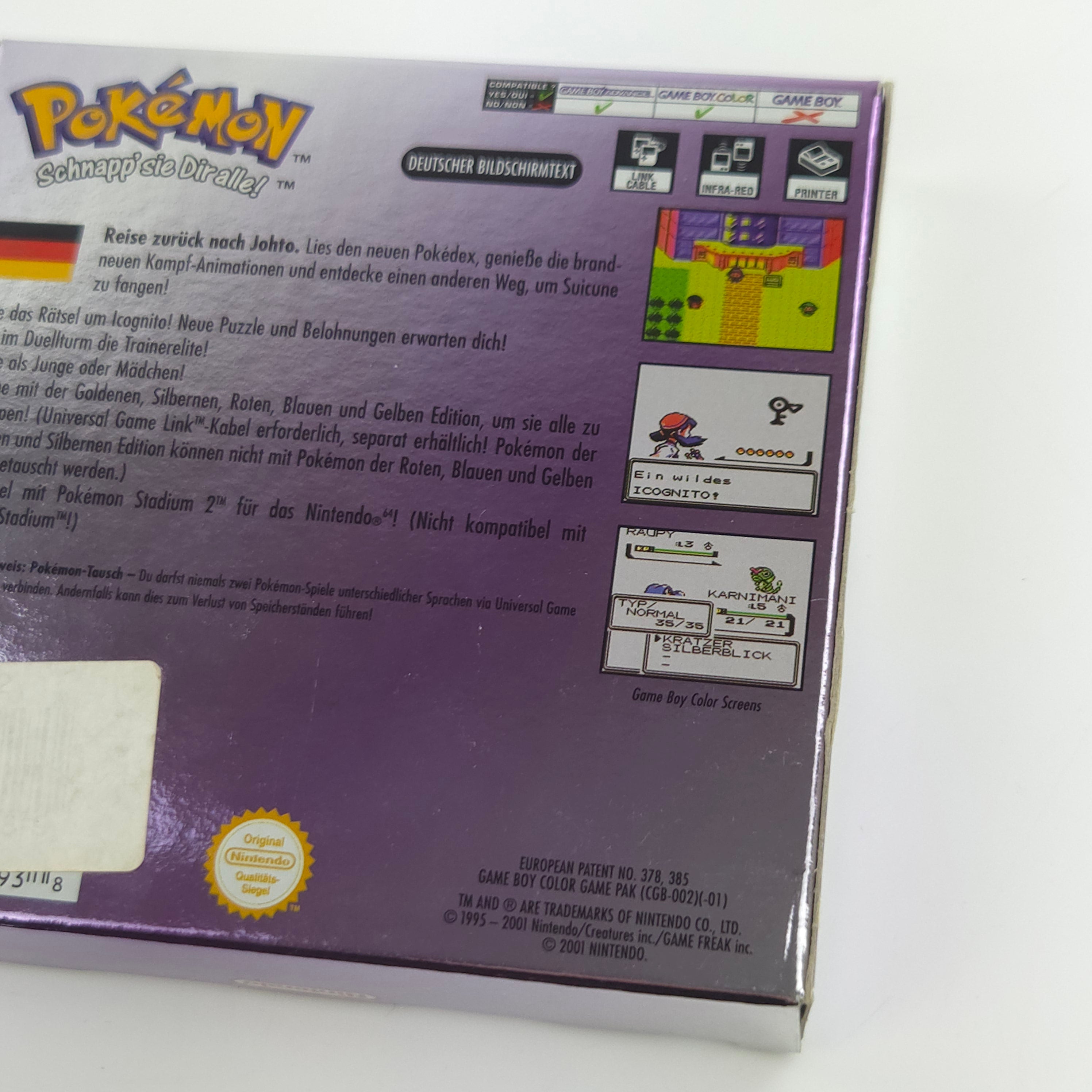 Nintendo Game Boy Color Spiel – Pokemon Kristall-Edition OVP