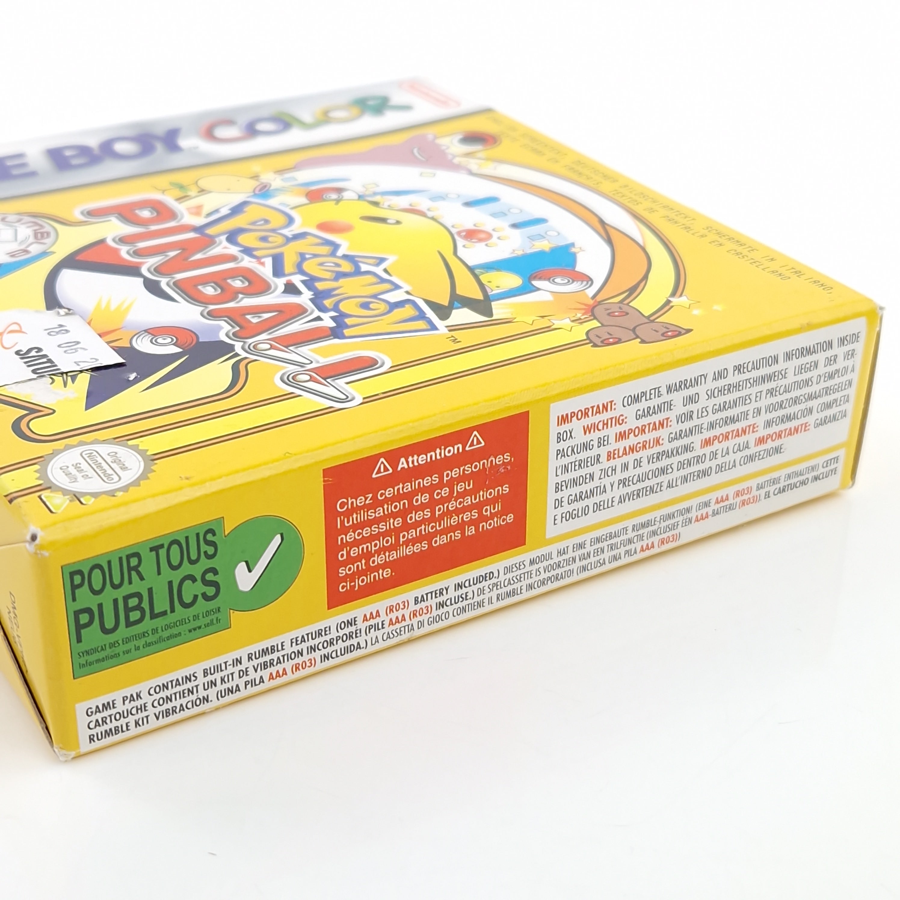 Game Boy Color Spiel – Pokemon Pinball OVP PAL