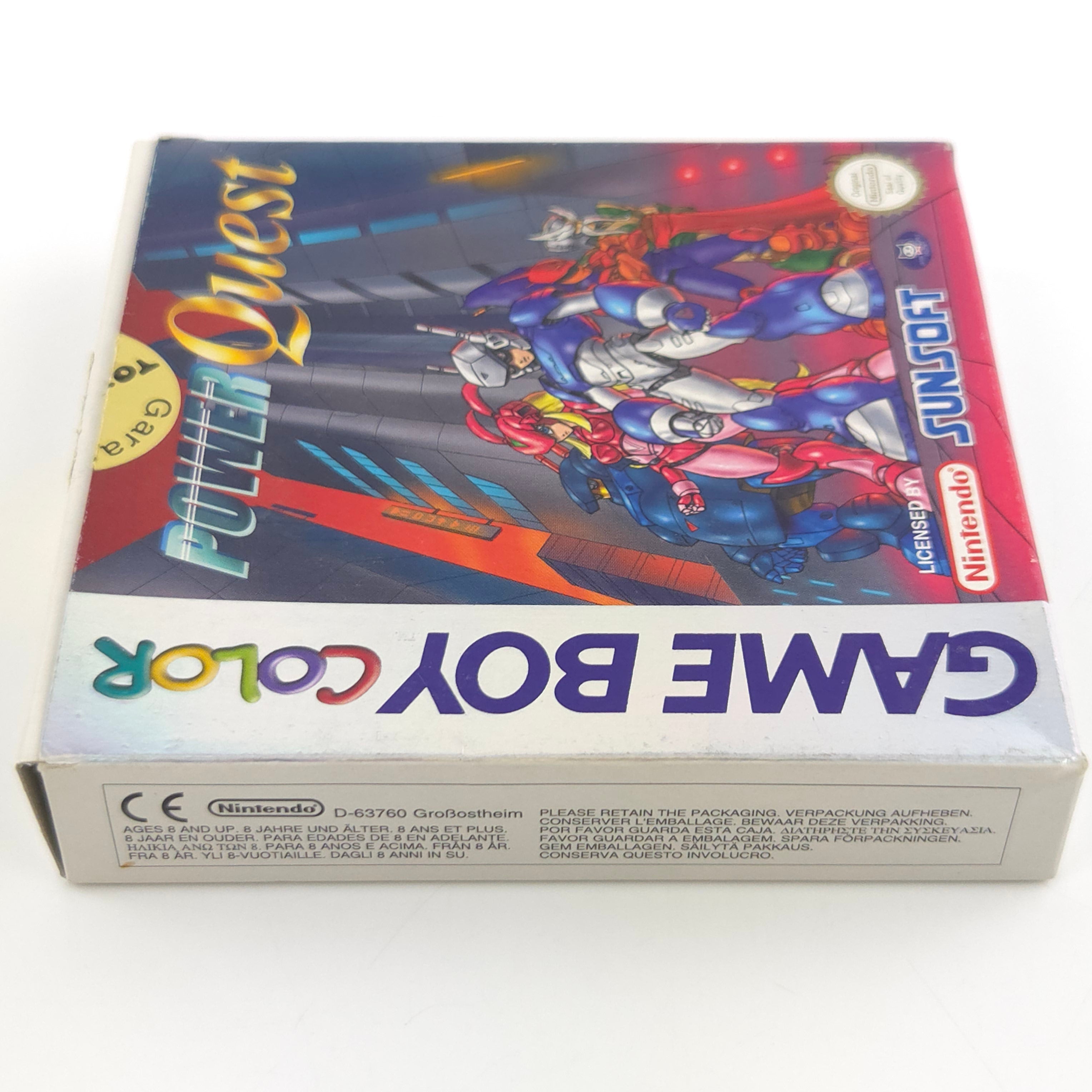 Game Boy Color Spiel – Power Quest Modul Anleitung OVP PAL