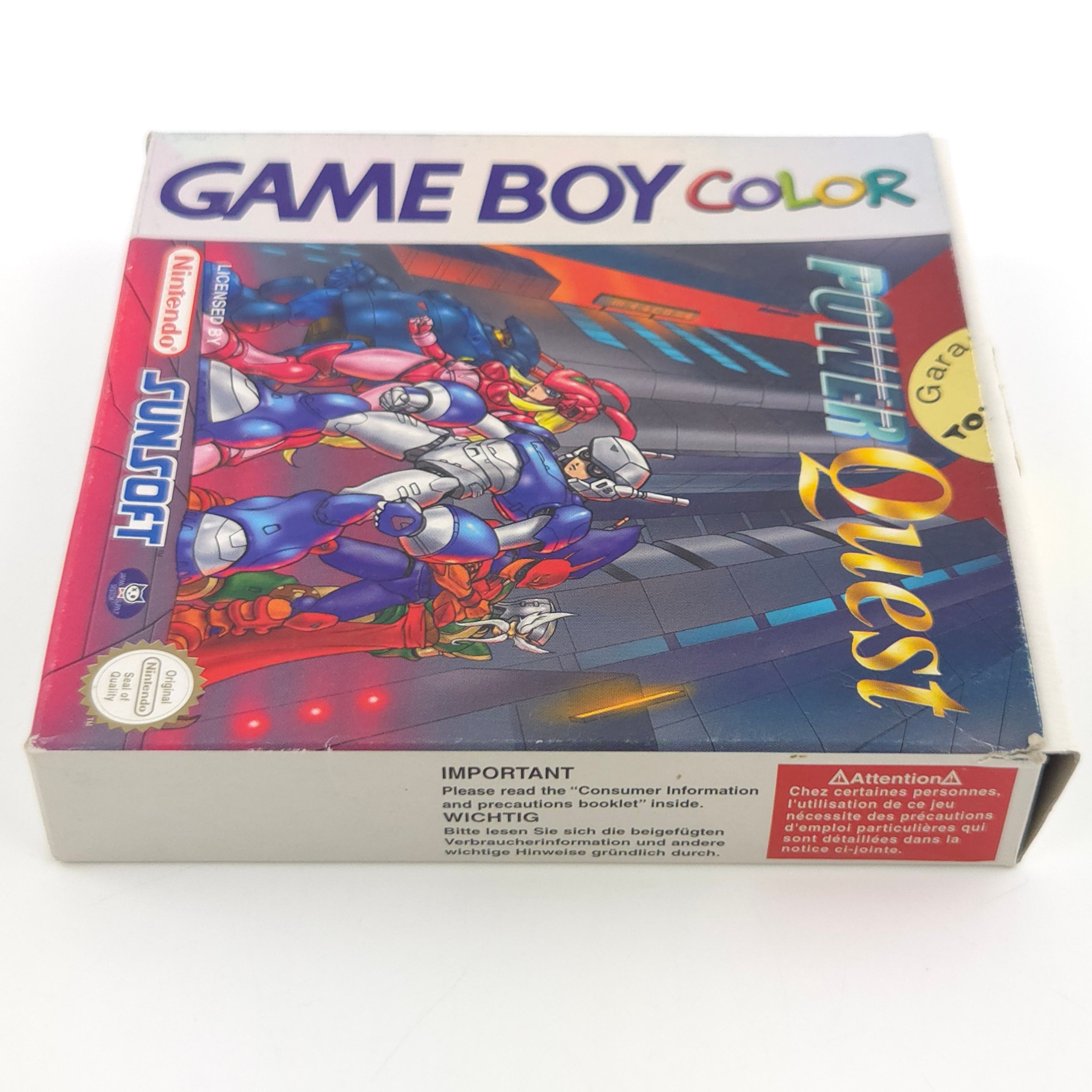 Game Boy Color Spiel – Power Quest Modul Anleitung OVP PAL