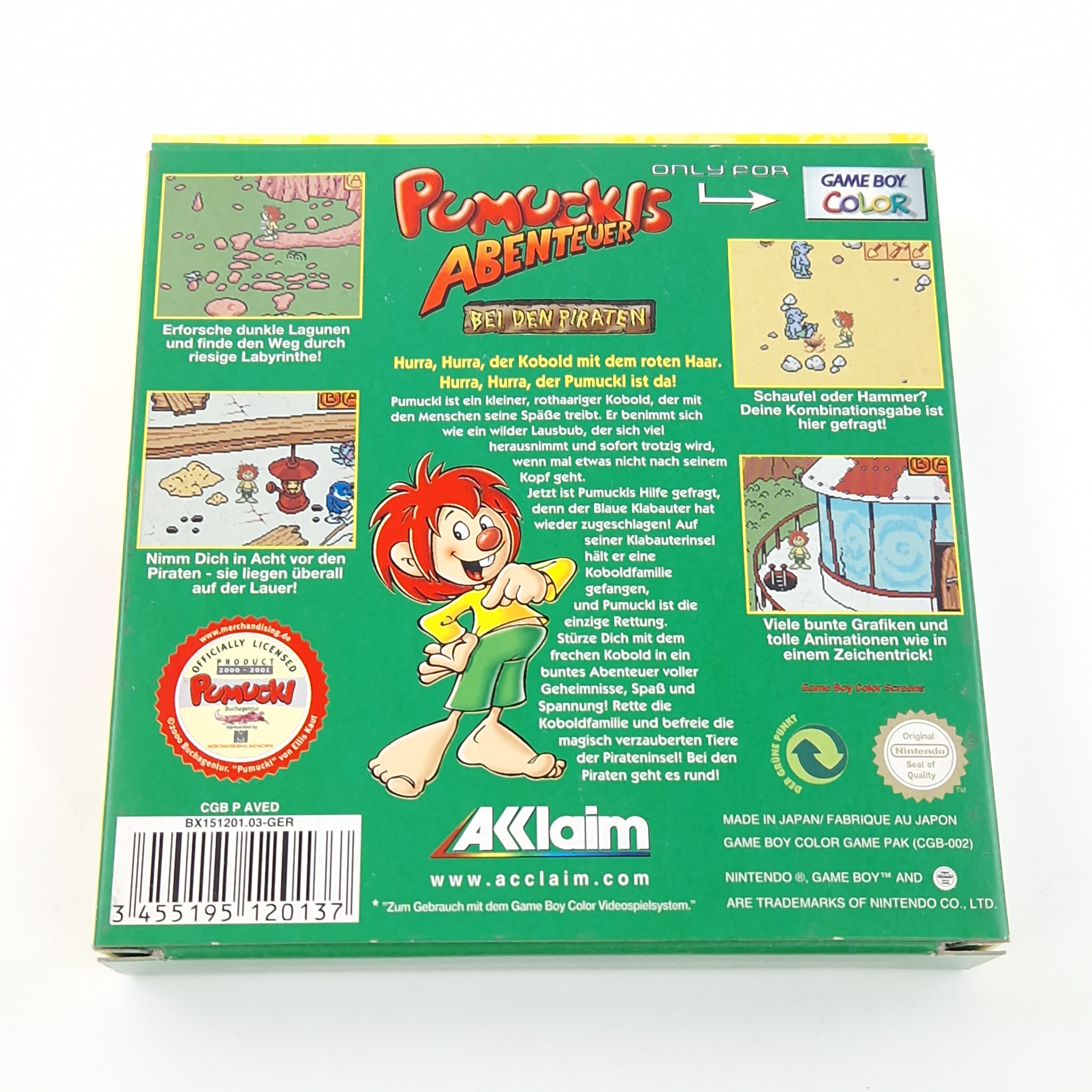 Game Boy Color Spiel – Pumuckls Abenteuer (OVP PAL)